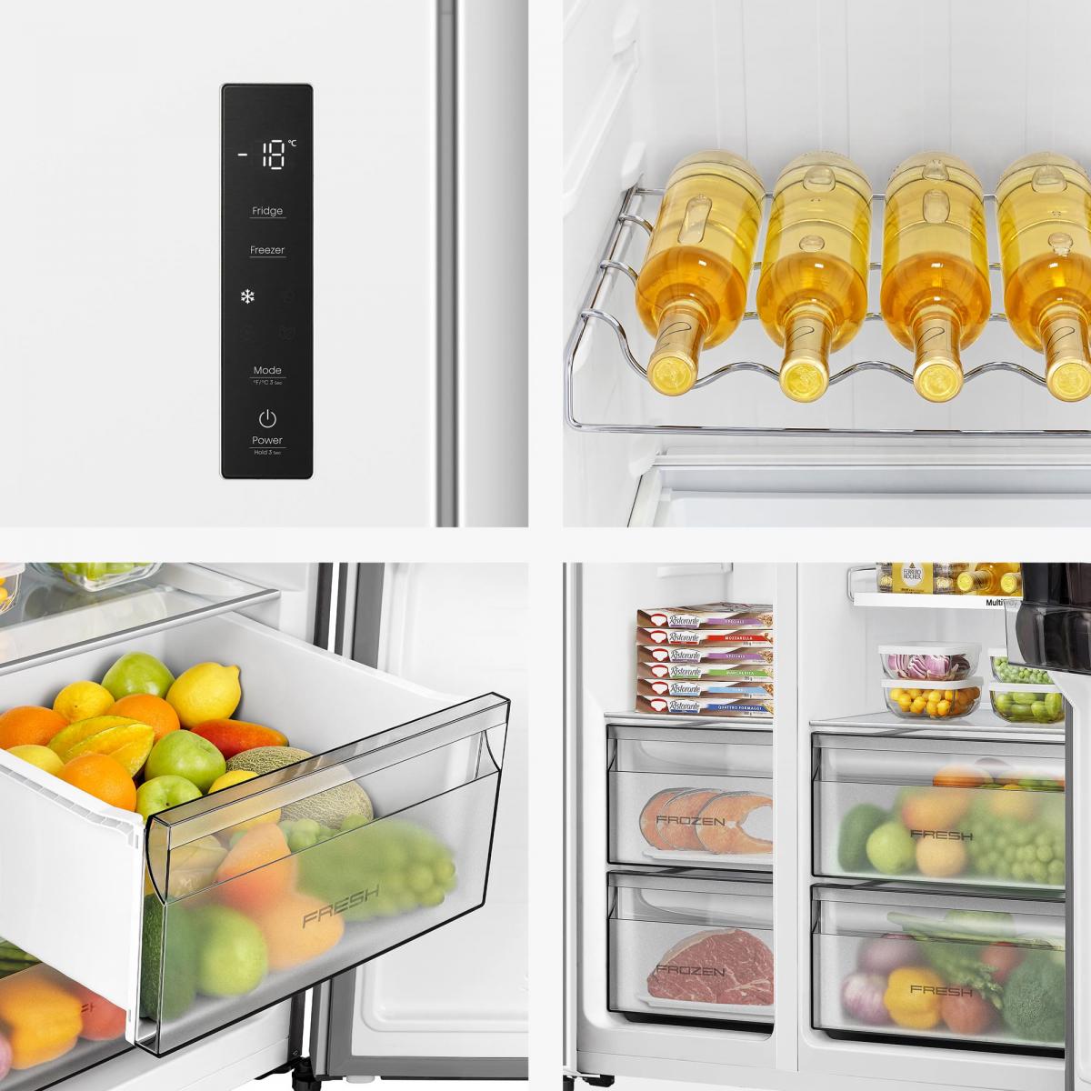 AMERICANO HISENSE RS3P538NEWE 178,6X91 NF E 534L BCO