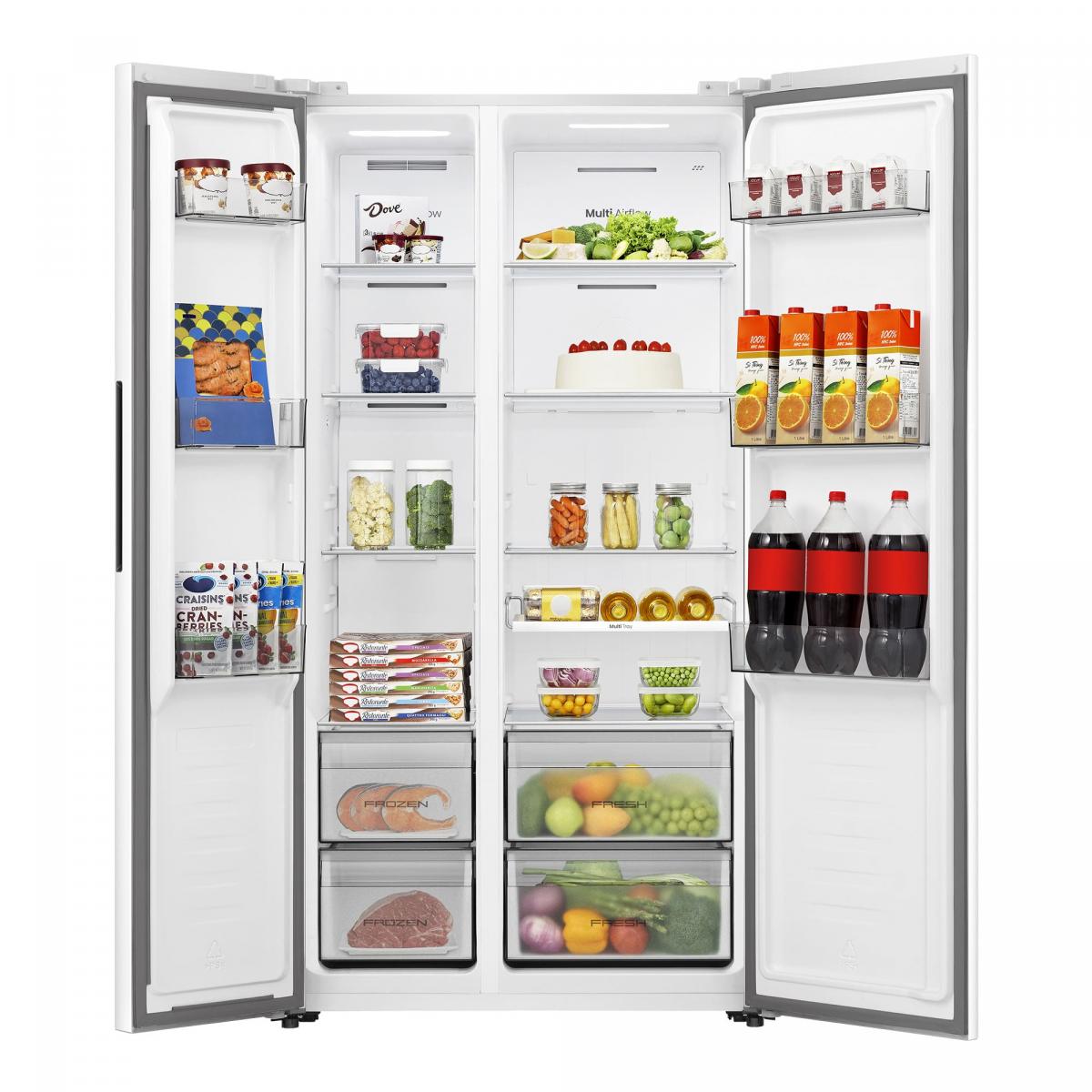 AMERICANO HISENSE RS3P538NEWE 178,6X91 NF E 534L BCO