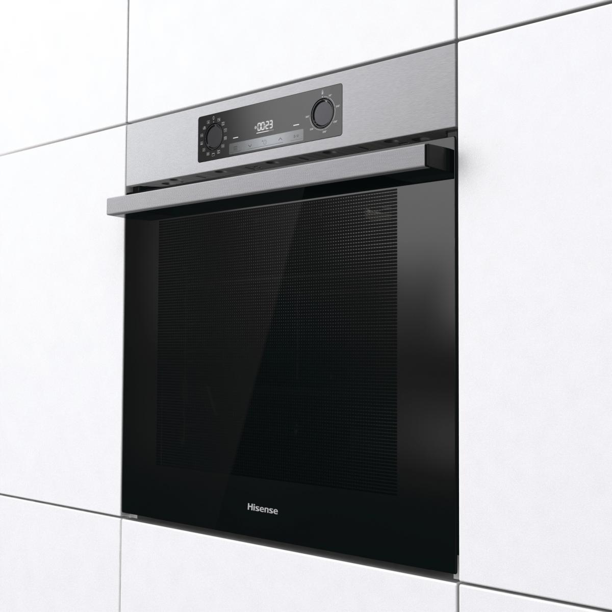 HORNO ENCASTRE HISENSE BI64211AX MULTI. INOX A 77L HIDRO