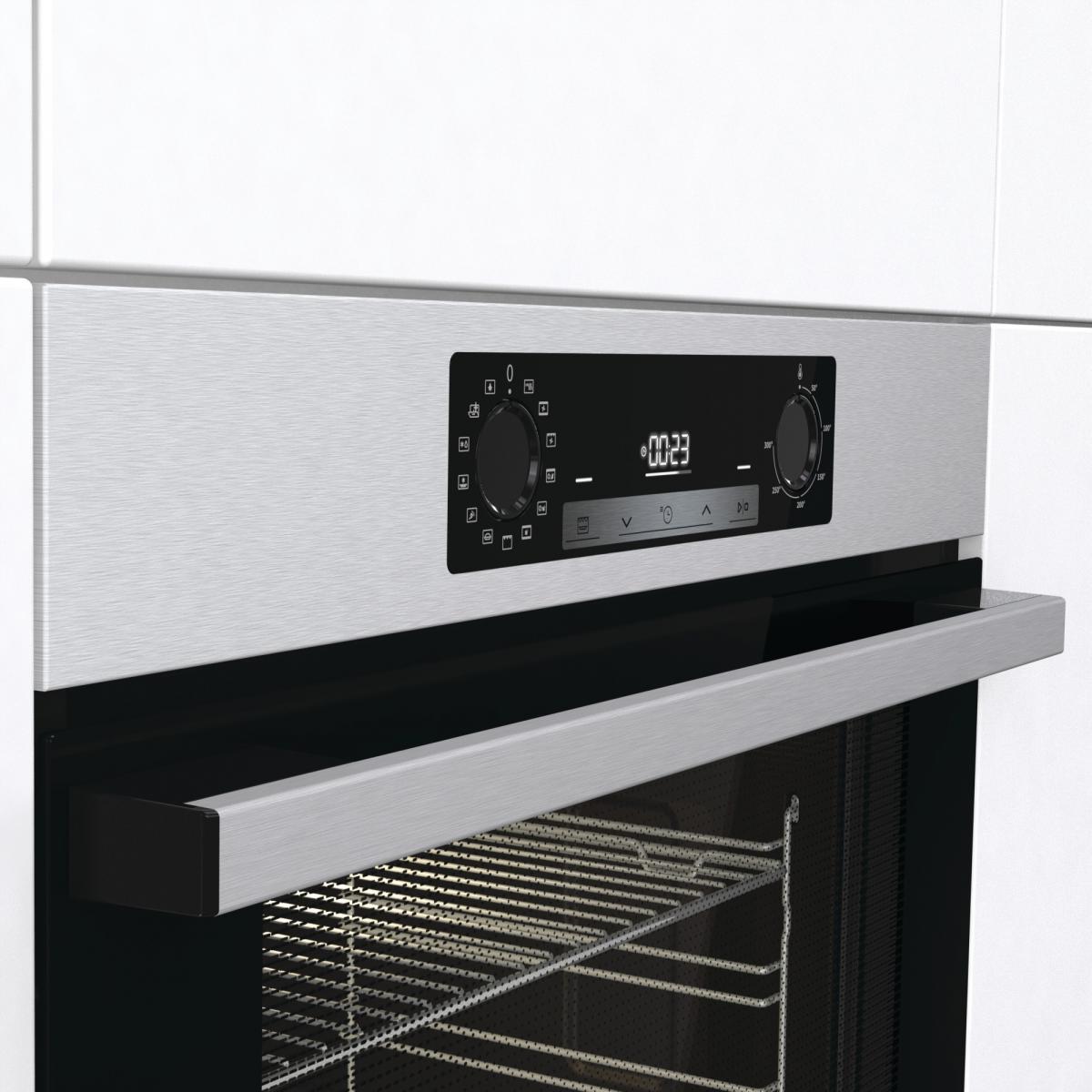 HORNO ENCASTRE HISENSE BI64211AX MULTI. INOX A 77L HIDRO
