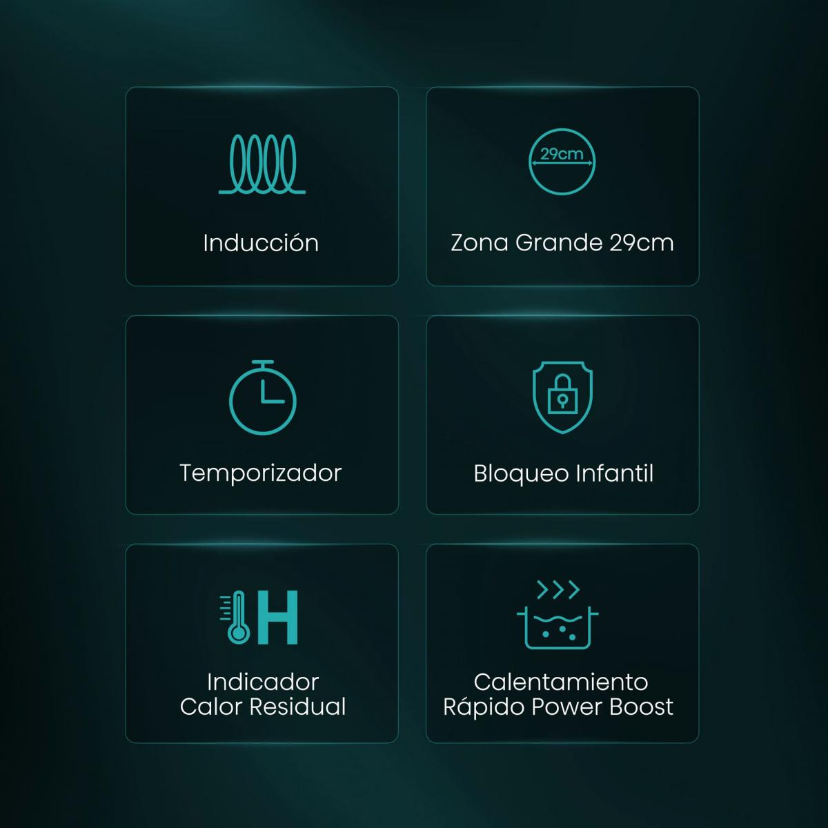 INDUCCION HISENSE HI6311BSCE 3F Z.29CM Z.EXPAND. 7200W