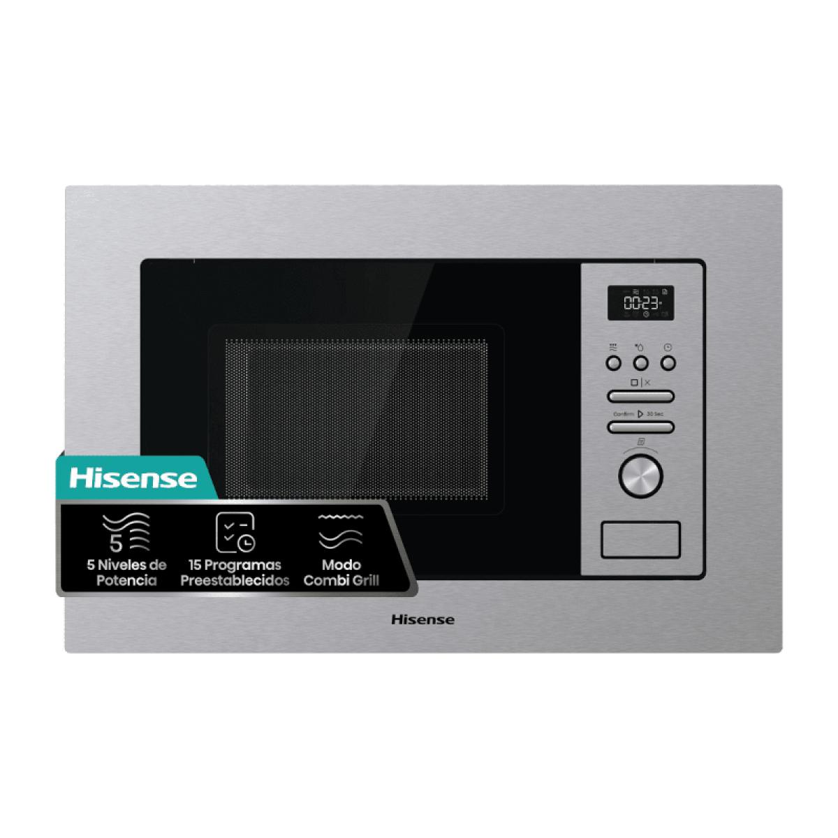 MICROONDAS INT. HISENSE BIM320G41X 20L C-GRILL 15F.HIDRO INOX