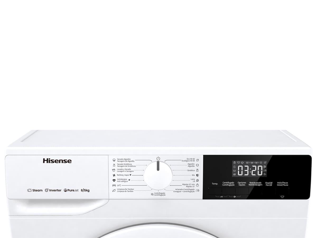 LAVASECADORA HISENSE WDQE8014EVJM 8-5KG 1400RPM D-A BCA.