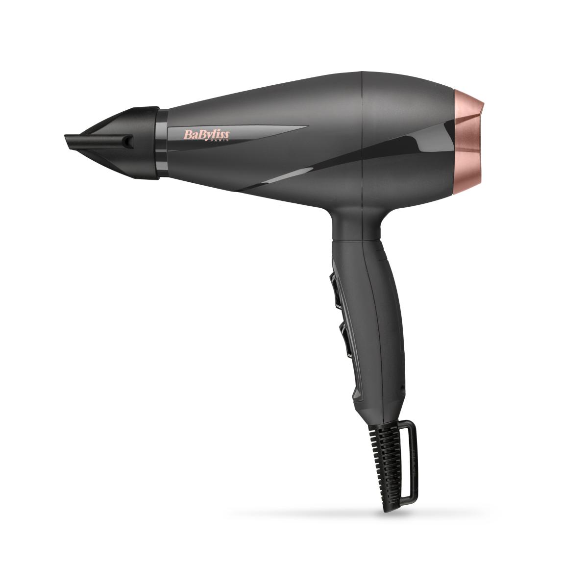 SECADOR BABYLISS 6709DE MOTOR AC GRIS-ROSA ION. C-DIF
