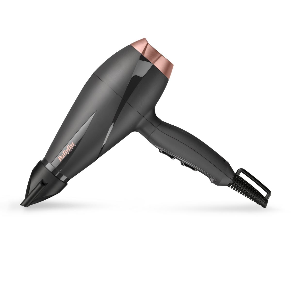 SECADOR BABYLISS 6709DE MOTOR AC GRIS-ROSA ION. C-DIF