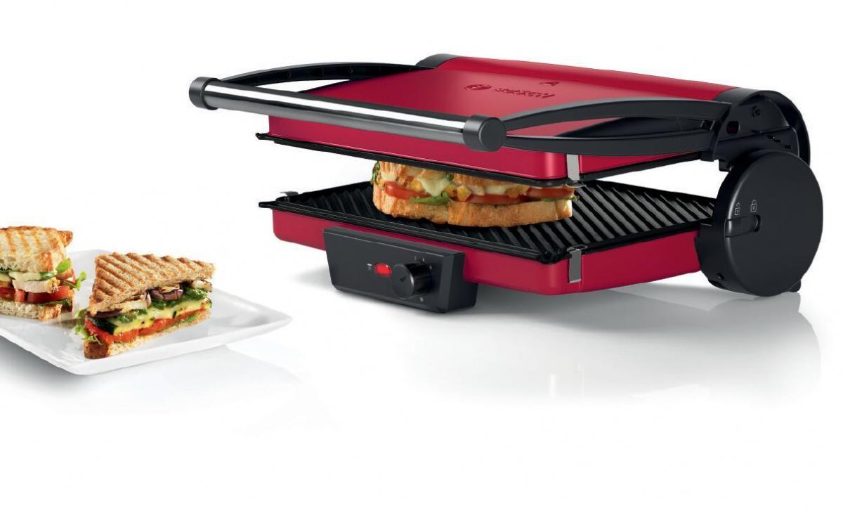 GRILL BOSCH TCG4104 33X24CM 1800W 180º ROJO