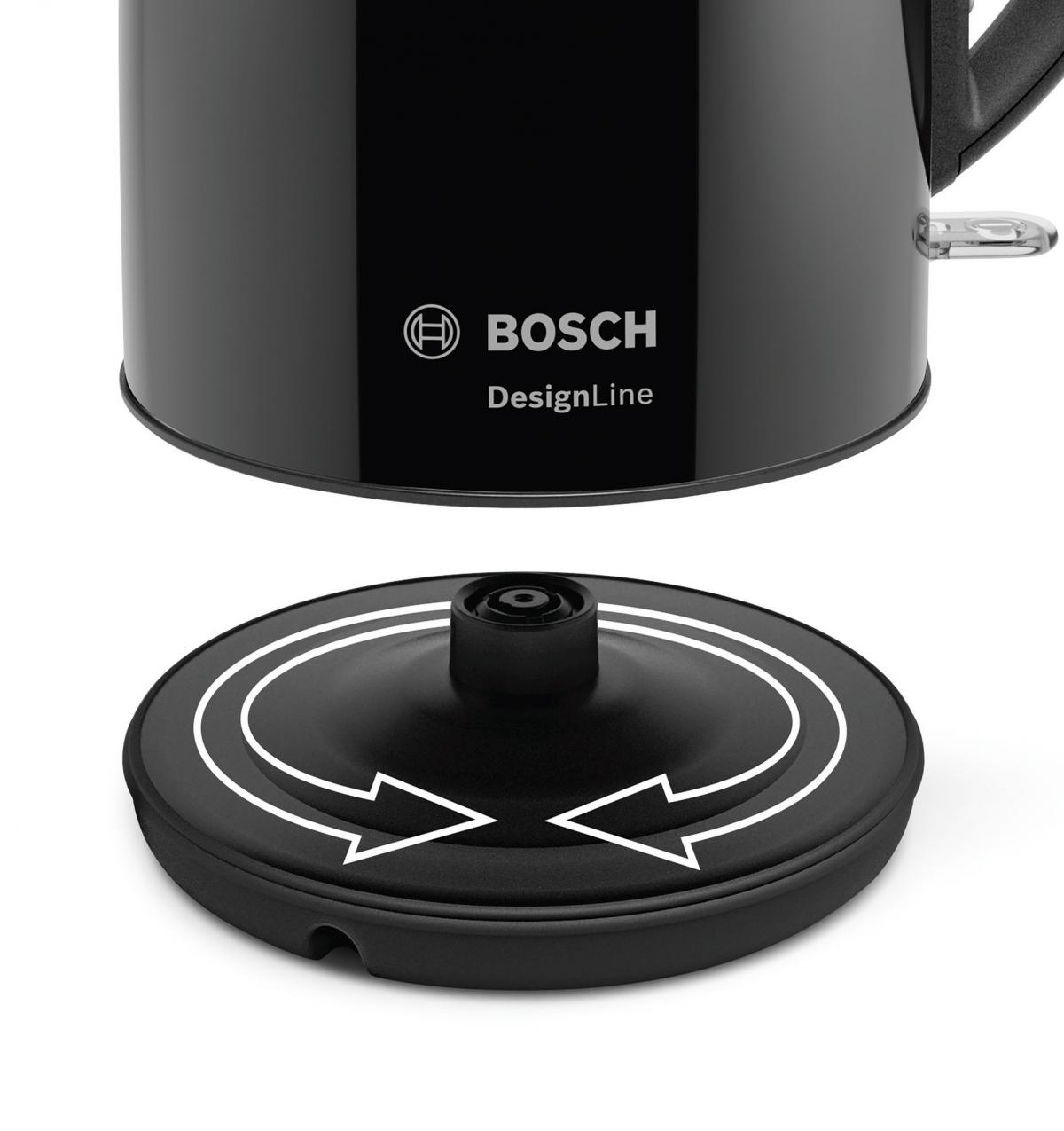 HERVIDOR BOSCH TWK3P423 1,7L INOX NEGRO 2400W