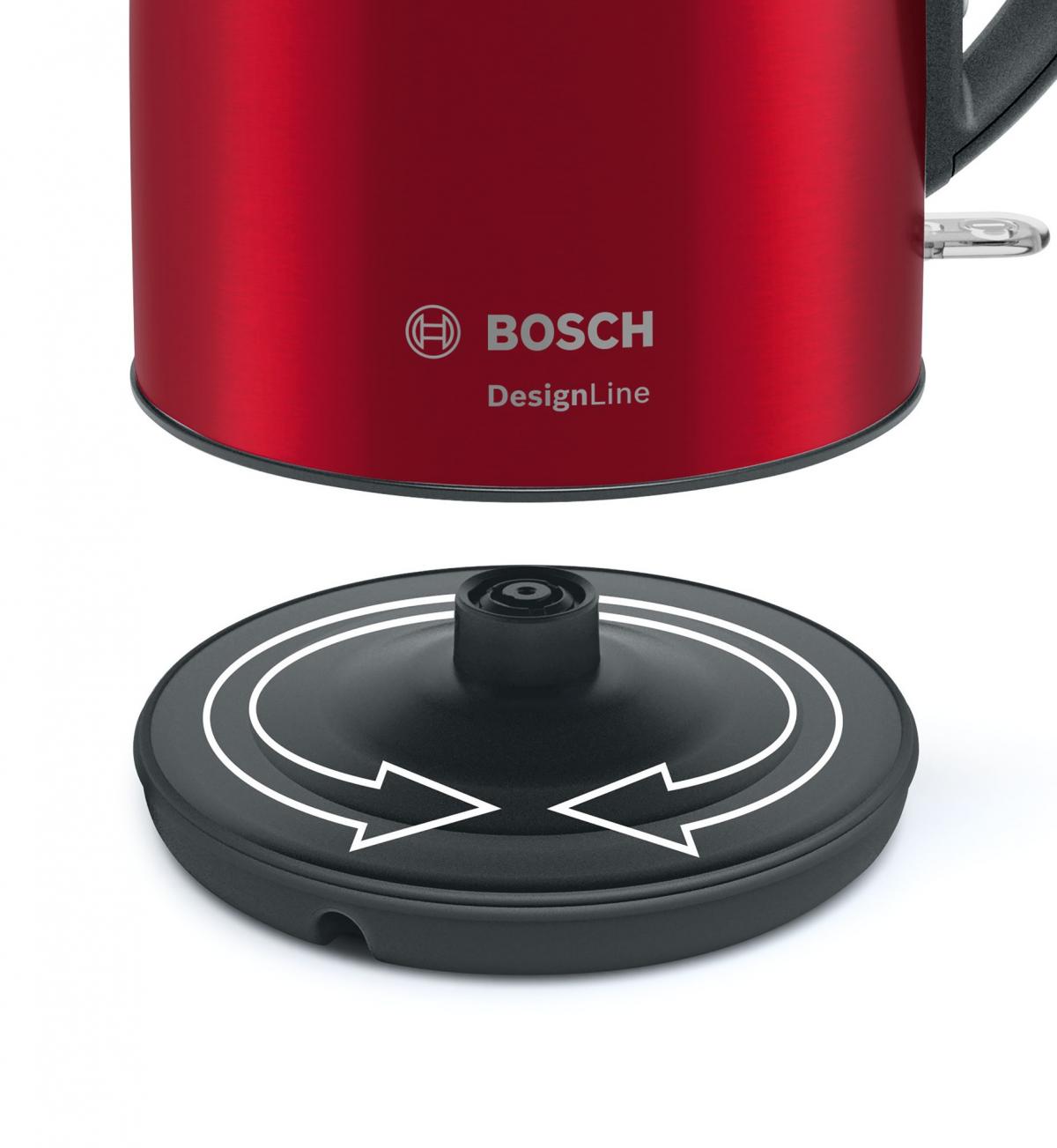 HERVIDOR BOSCH TWK3P424 1,7L INOX ROJO 2400W