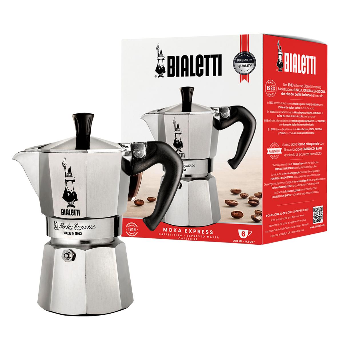 CAFETERA ITALIANA BIALETTI 0001163 MOKA EXPRESS 6T VITRO