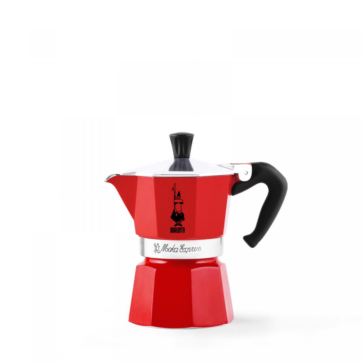 CAFETERA ITALIANA BIALETTI 0004943-NP MOKA EXPRESS ROJA 6T VITRO