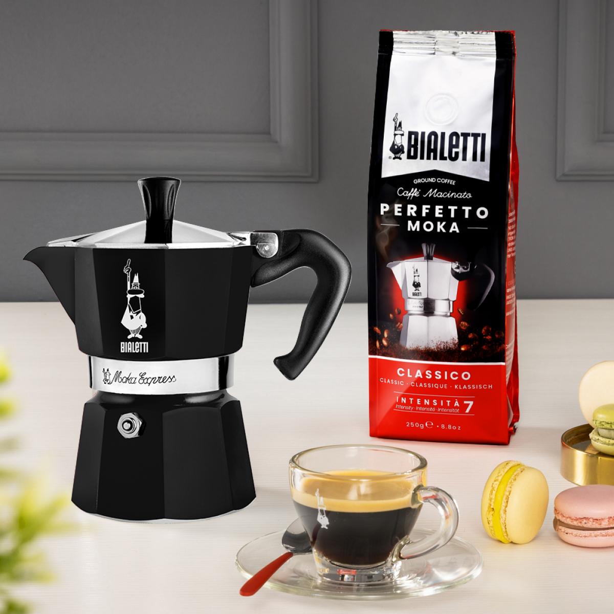 CAFETERA ITALIANA BIALETTI 0004952-NP MOKA EXPRESS NEGRA 3T VITRO