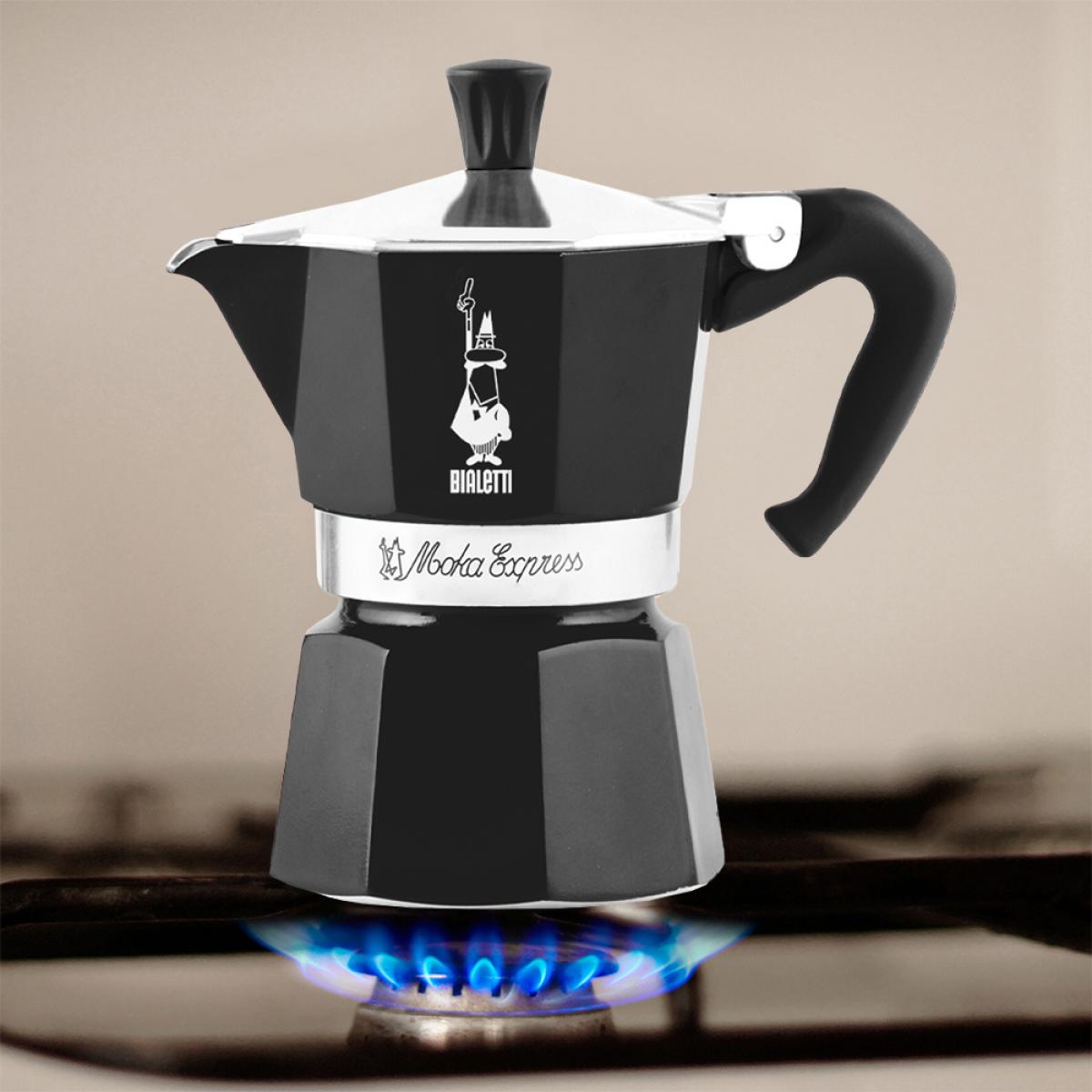 CAFETERA ITALIANA BIALETTI 0004953-NP MOKA EXPRESS NEGRA 6T VITRO