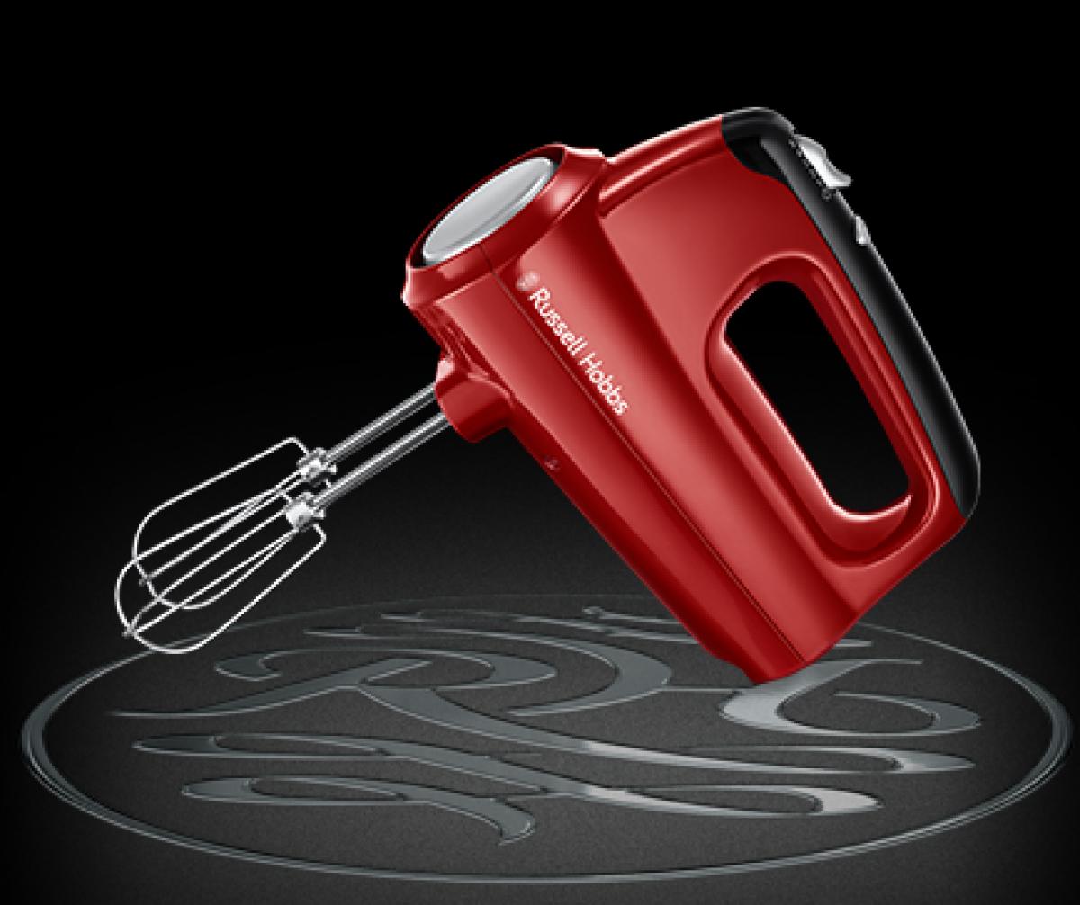 BATIDORA AMASADOR.RUSSELL HOBBS 24670-56 350W ROJA