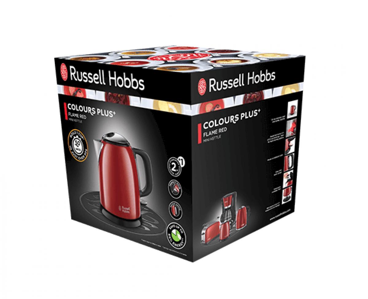 HERVIDOR  RUSSEL HOBBS 24992-70 1L RES.OCULT.ROJO