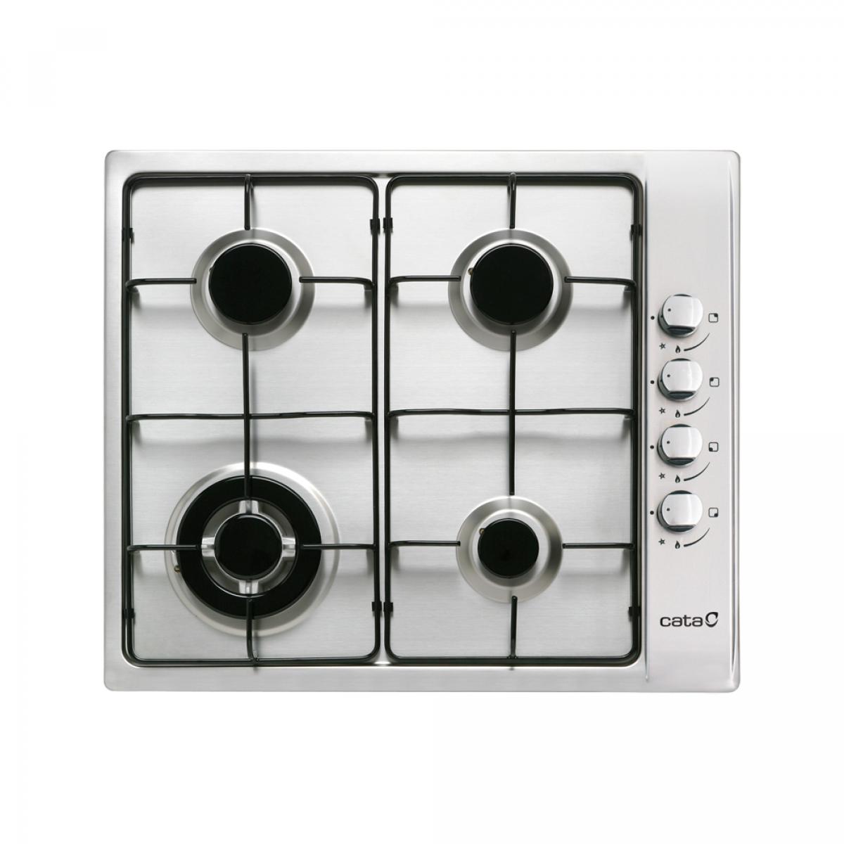 PLACA GAS CATA GI 6031 X 4F. INOX G.NAT TRIPLE CORONA 08066011