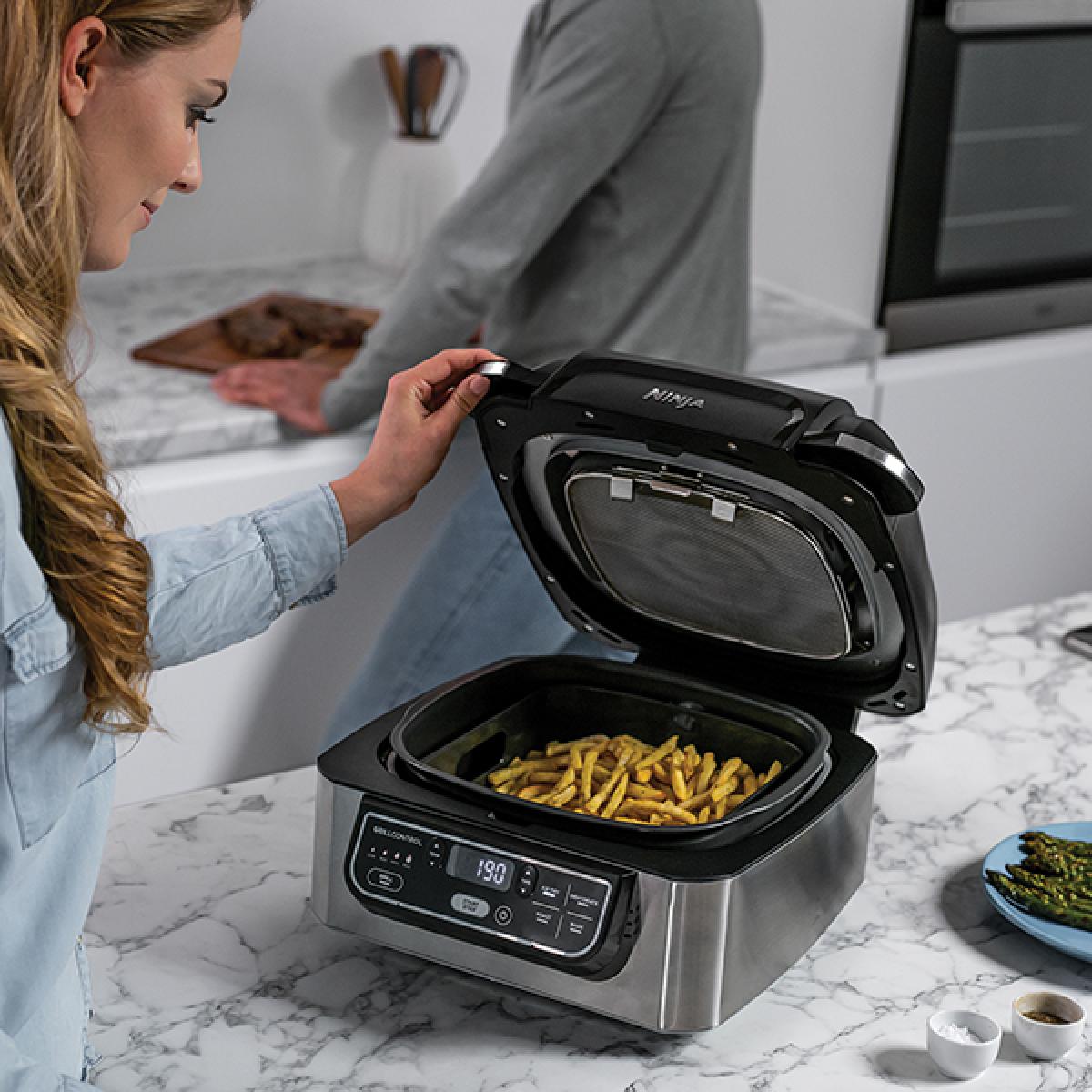 GRILL + FREIDORA SIN ACEITE NINJA AG301EU 5EN1 1750W