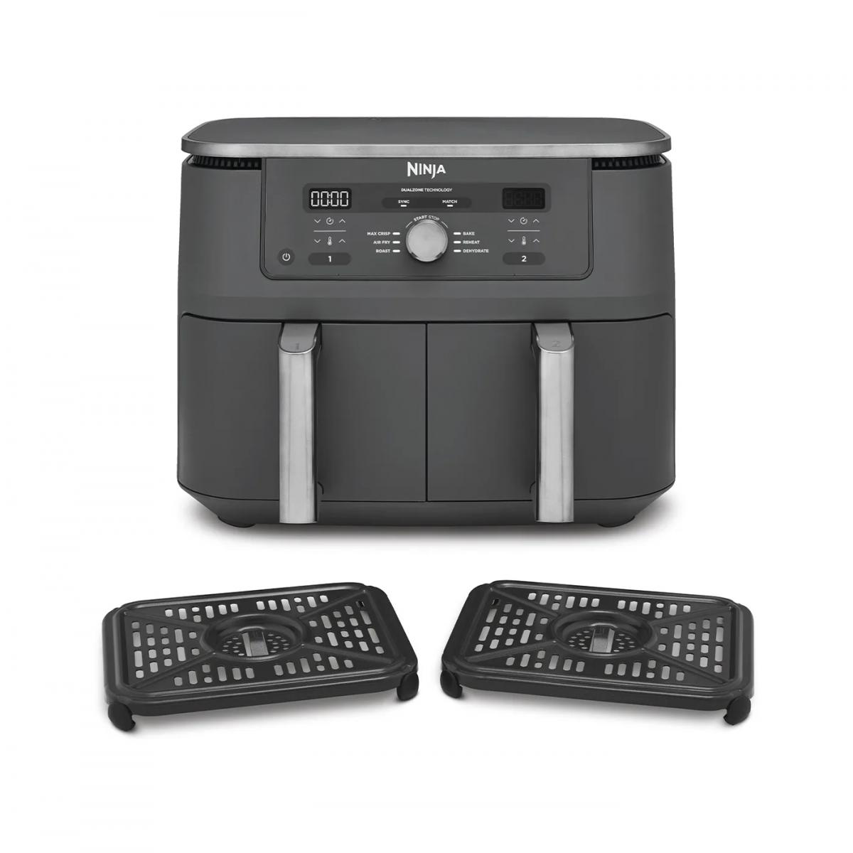 FREIDORA SIN ACEITE NINJA DZ400EU 6 EN 1 COMPART DOBLE 9,5L