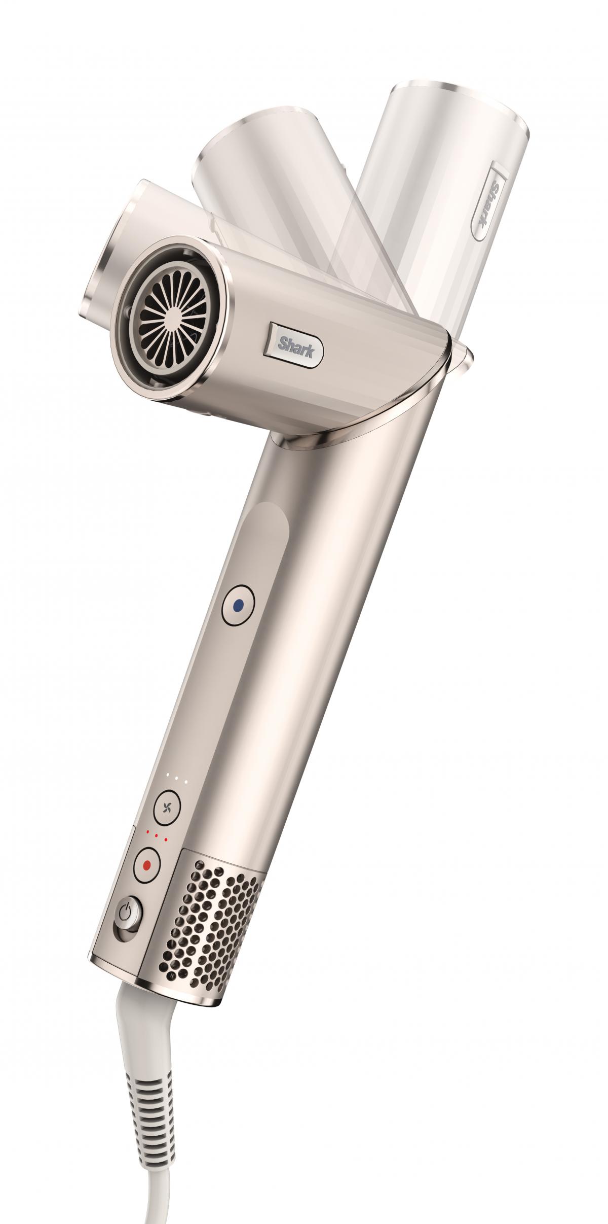 MOLDEADOR-SECADOR SHARK HD440SLEU 1400W 5EN1 CHAMPAGNE + ESTUCHE