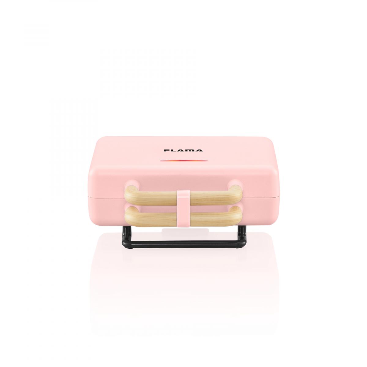 GRILL PANINI FLAMA 4963FL 22,5X13 PLACAS EXTRAIB.ROSA