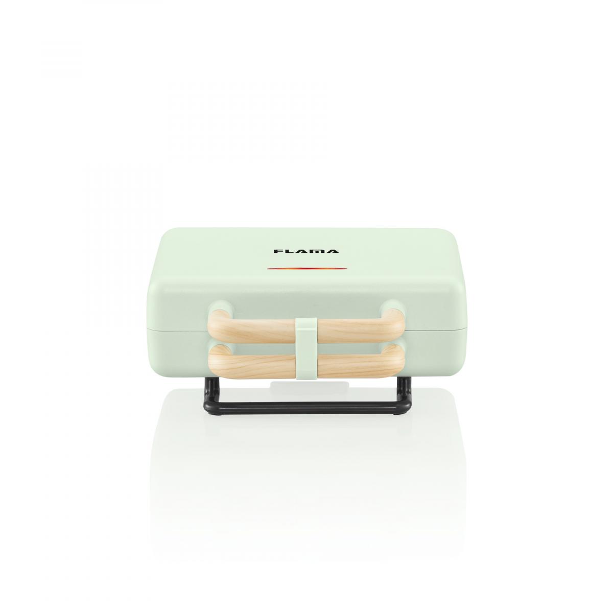 GRILL PANINI FLAMA 4964FL 22,5X13 PLACAS EXTRAIB.VERDE