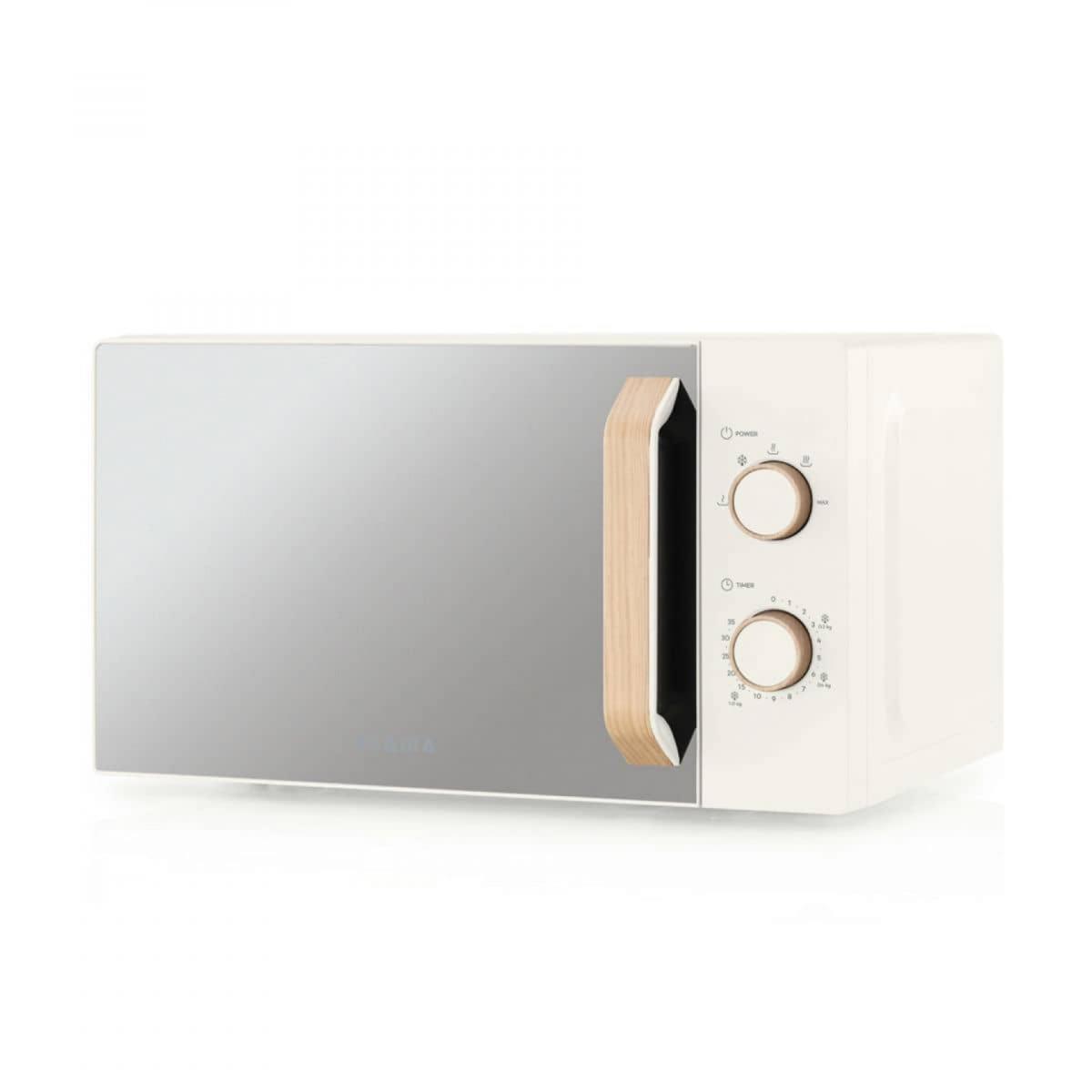 MICROONDAS FLAMA 1831FL 20L 700W S-GRILL CRISTAL-CREMA