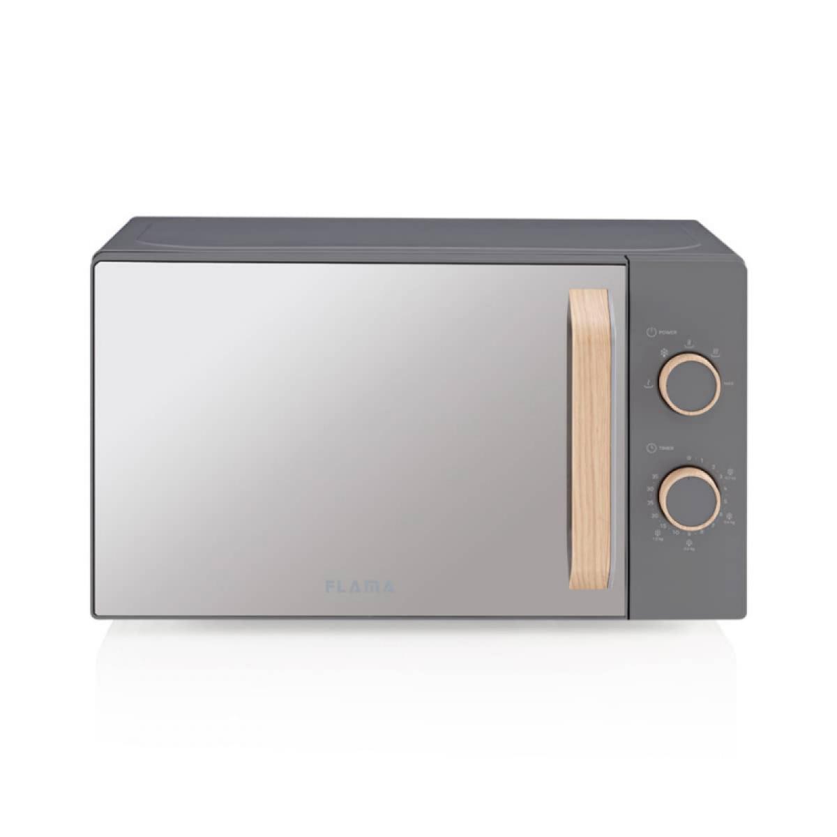 MICROONDAS FLAMA 1832FL 20L 700W S-GRILL CRISTAL-GRIS