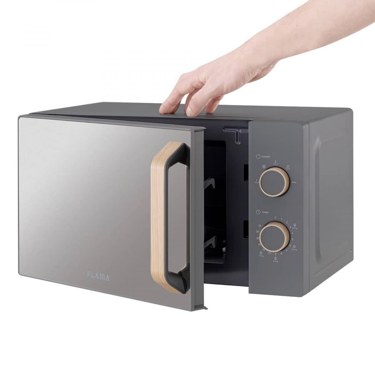 MICROONDAS FLAMA 1832FL 20L 700W S-GRILL CRISTAL-GRIS