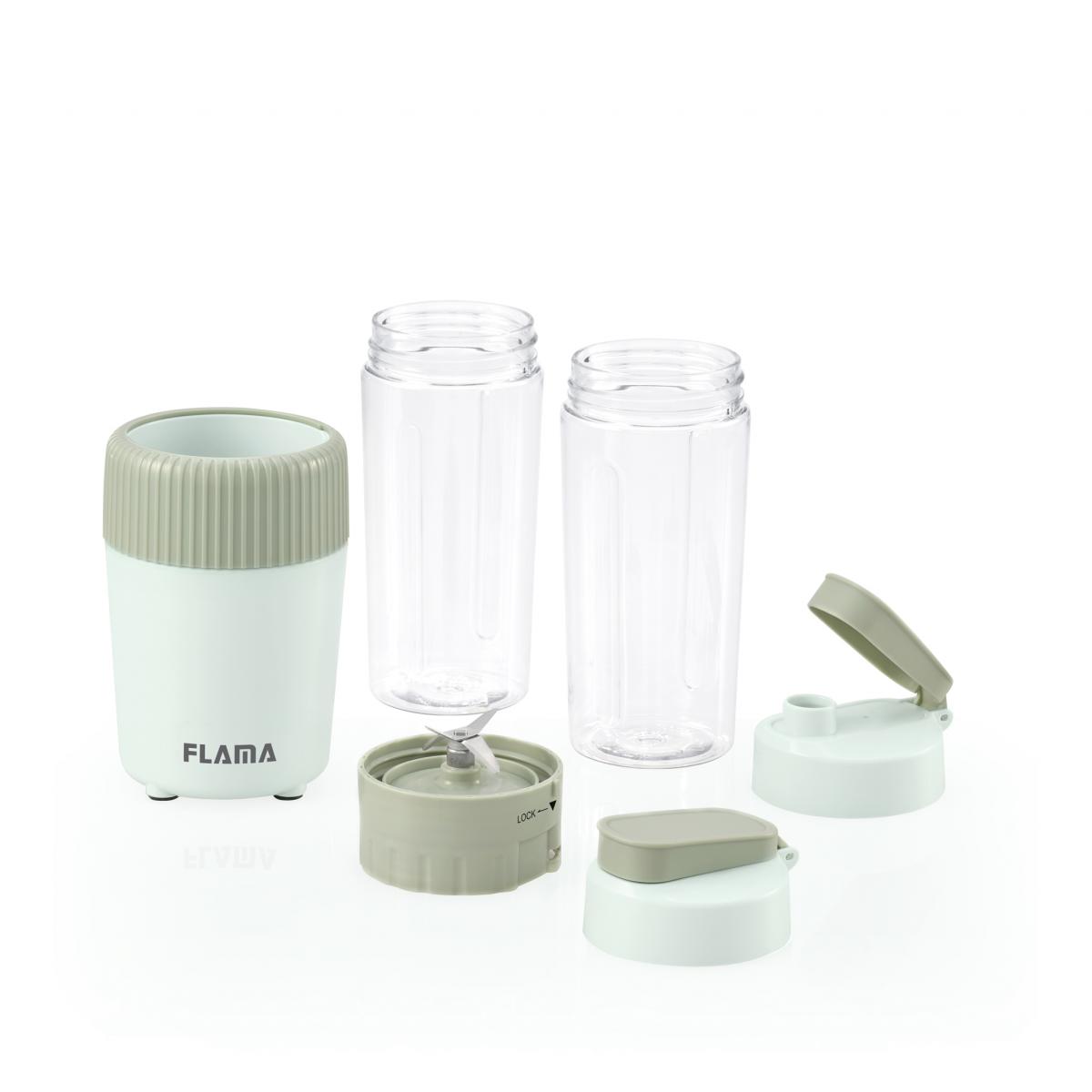 BATIDORA VASO FLAMA 2224FL 0,6L 2 VASOS 350W VERDE