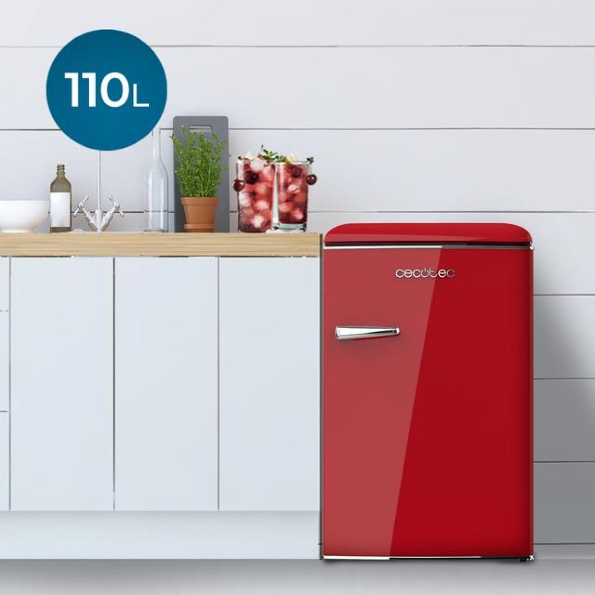 FRIGO 1P CECOTEC 02746 BOLERO COOLMARKET TT ORIGIN 90X55 E 110L RETRO ROJO