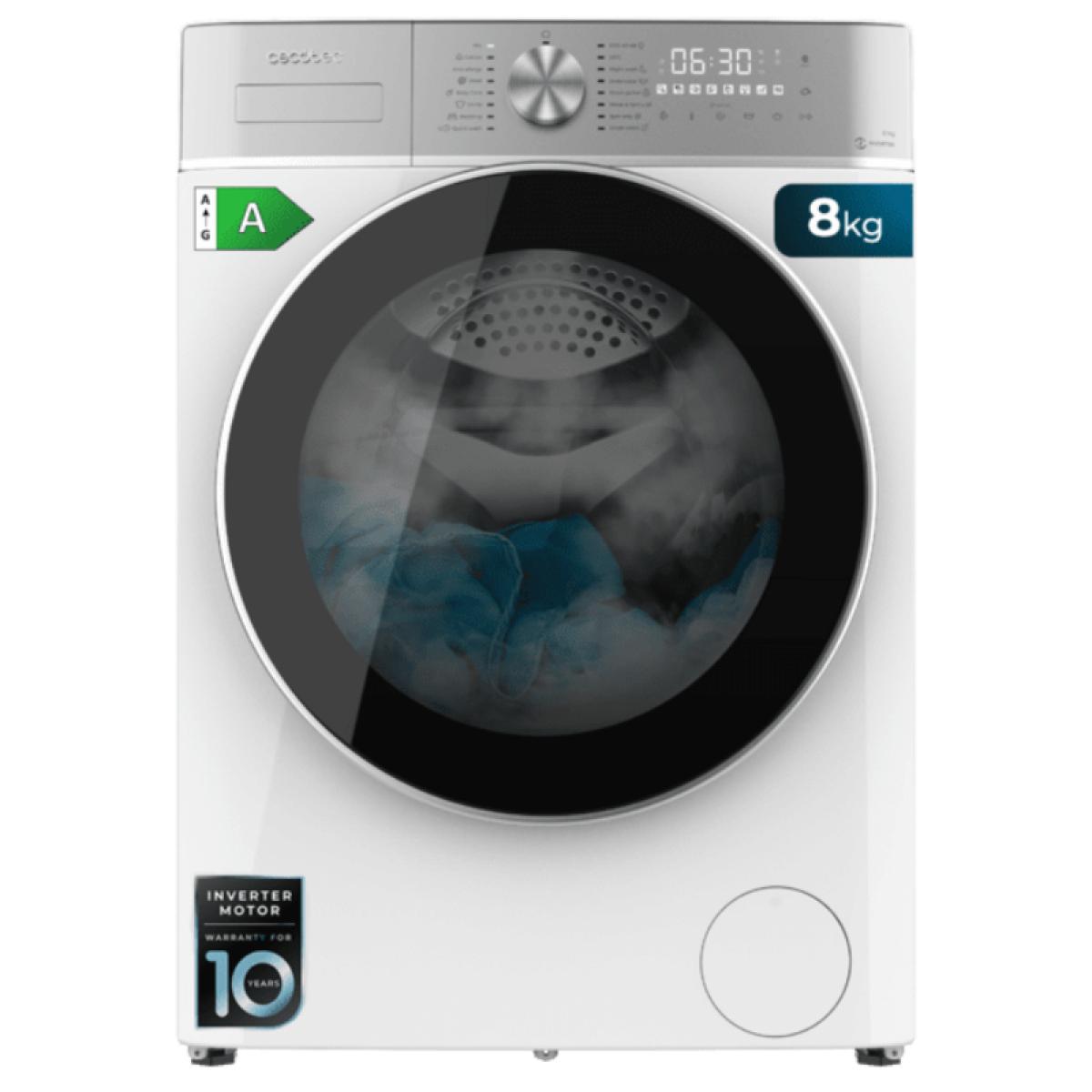 LAVADORA CECOTEC 02765 BOLERO DRESSCODE 8800 8KG 1400RPM A INVERTER TACTIL