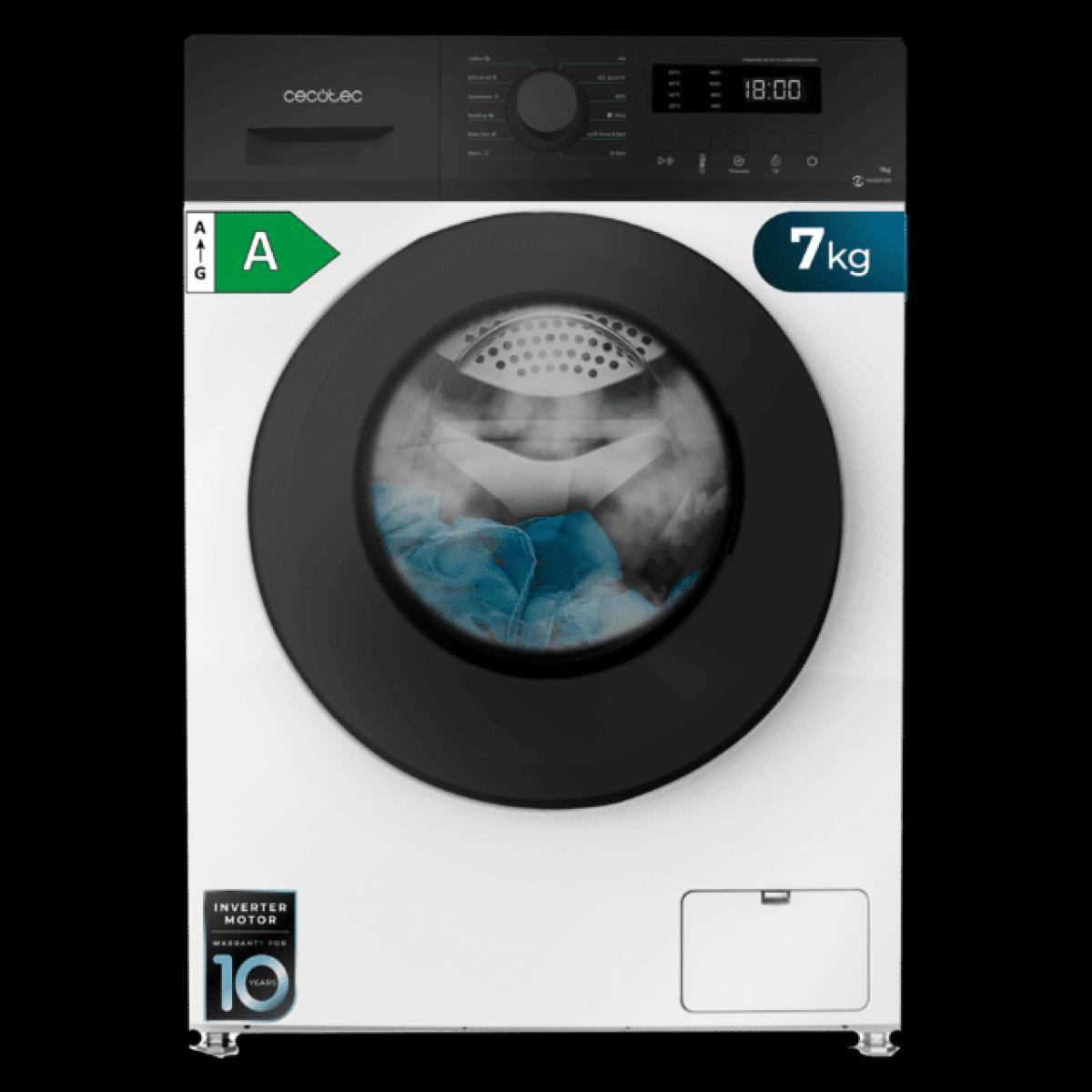 LAVADORA CECOTEC 00975 BOLERO DRESSCODE 7150 7KG 1400RPM A INVERTER