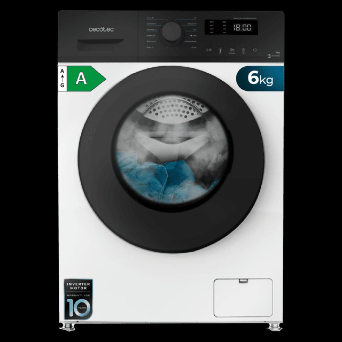 LAVADORA CECOTEC 00974 BOLERO DRESSCODE 6150 6KG 1000RPM A