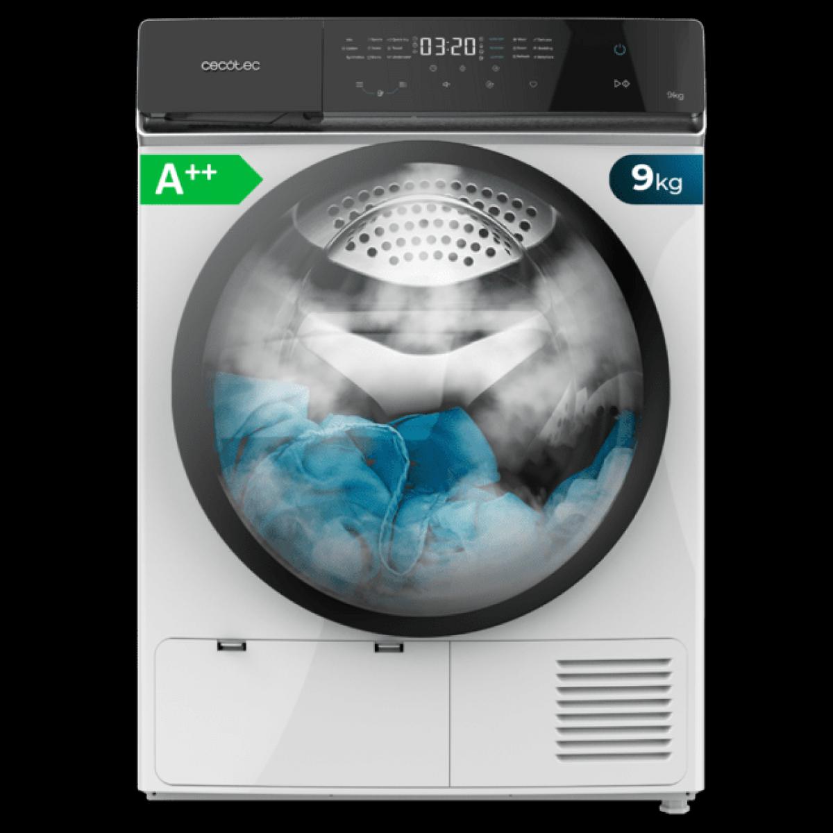 SECADORA BOMBA CALOR CECOTEC 02163 BOLERO DRESSCODE DRY 9400 9KG A++