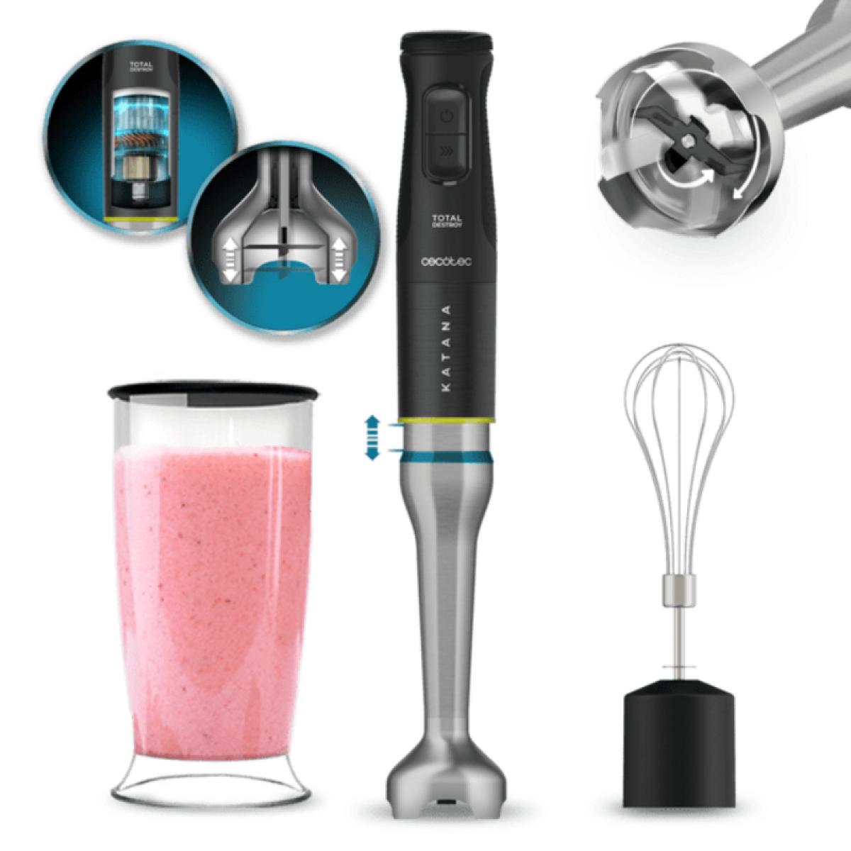 BATIDORA CECOTEC 03973 KATANA 15 TOTALDESTROY CREAM B 1500W C-VASO+VARILLA