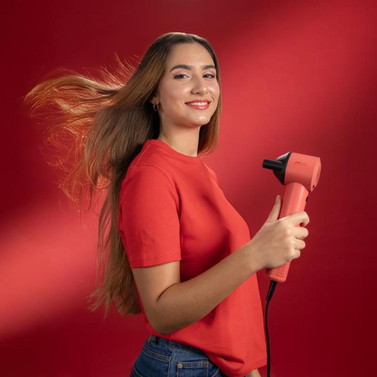 SECADOR CECOTEC A01_EU01_100839 IONICARE ROCKSTAR STYLE RED COMPACTO 1500W