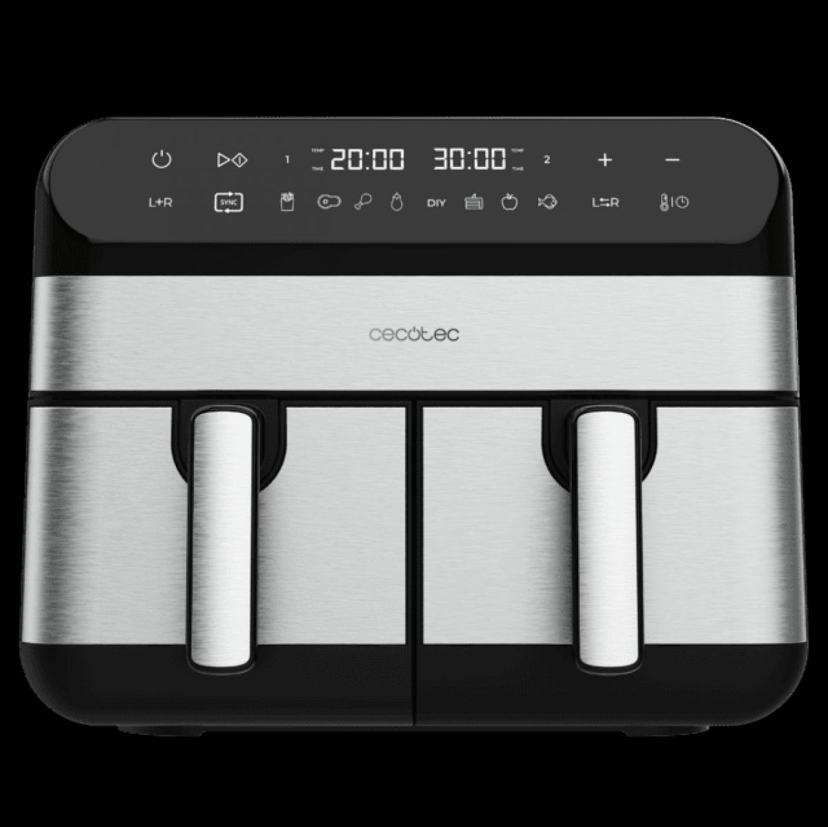 FREIDORA SIN ACEITE CECOTEC 03489 CECOFRY ADVANCE 9000 INOX 9L (4,5+4,5L)