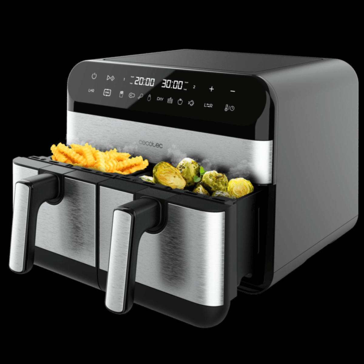 FREIDORA SIN ACEITE CECOTEC 03489 CECOFRY ADVANCE 9000 INOX 9L (4,5+4,5L)