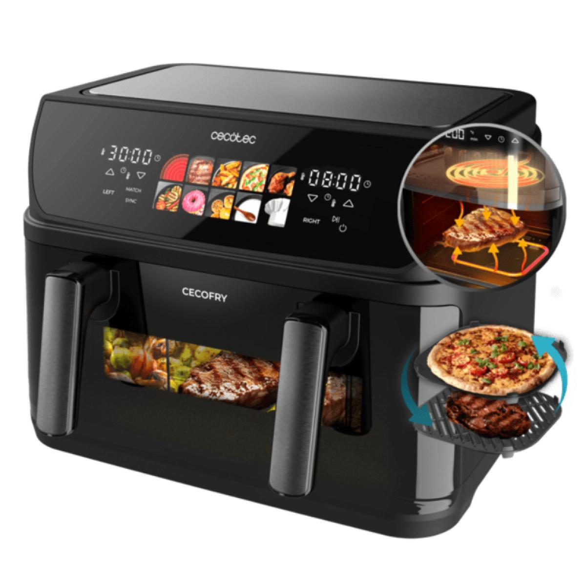FREIDORA SIN ACEITE CECOTEC A01_EU01_100842 CECOFRY&GRILL DOBLE RESISTENCIA 10000 10L 2800W
