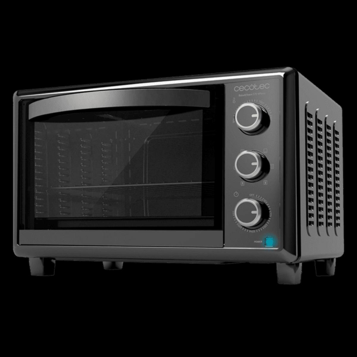 HORNO SOBREMESA CECOTEC 03818 BAKE&TOAST 2600 BLACK 4PIZZA 26L 1500W