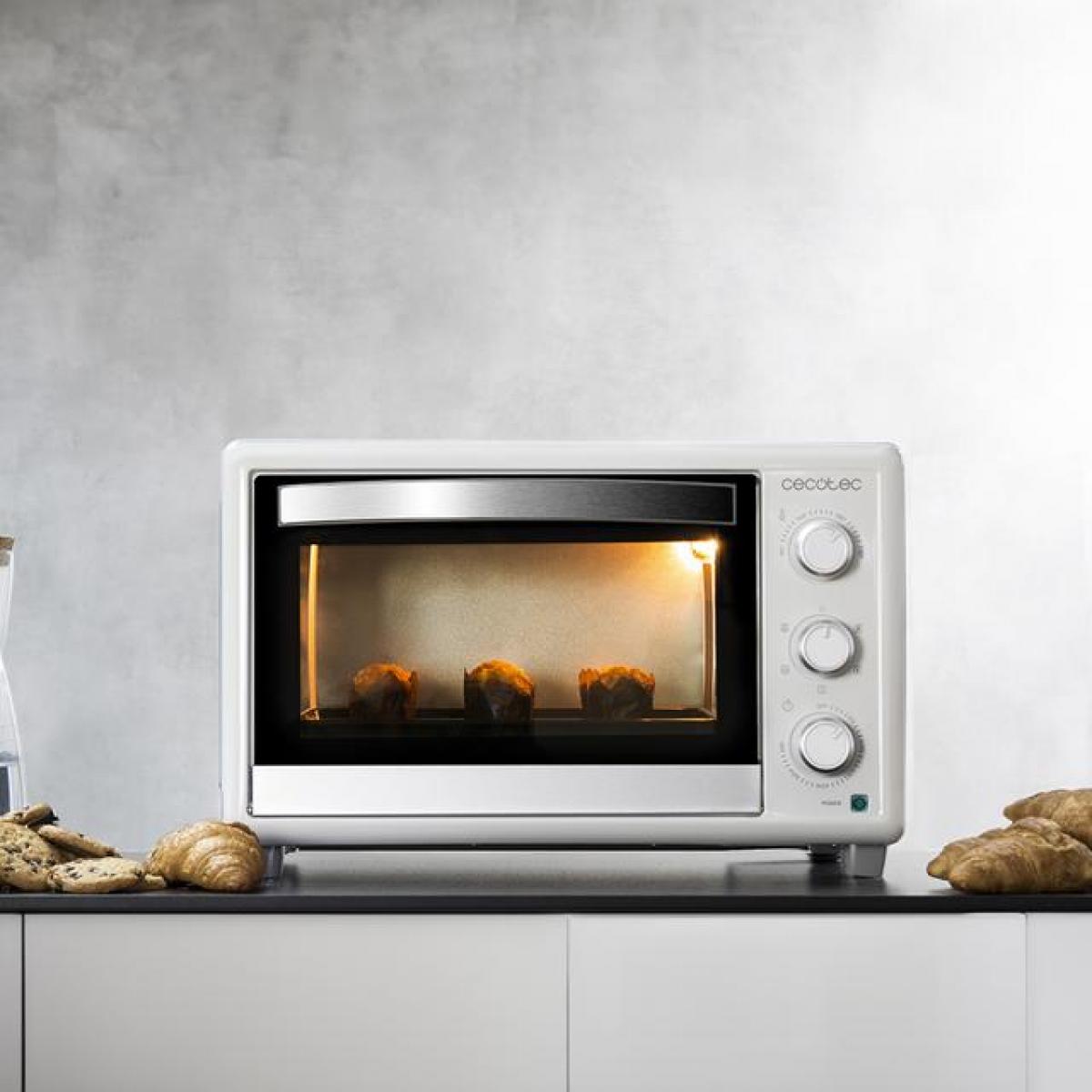 HORNO SOBREMESA CECOTEC 03814 BAKE&TOAST 3090 WHITE GYRO 30L 1500W