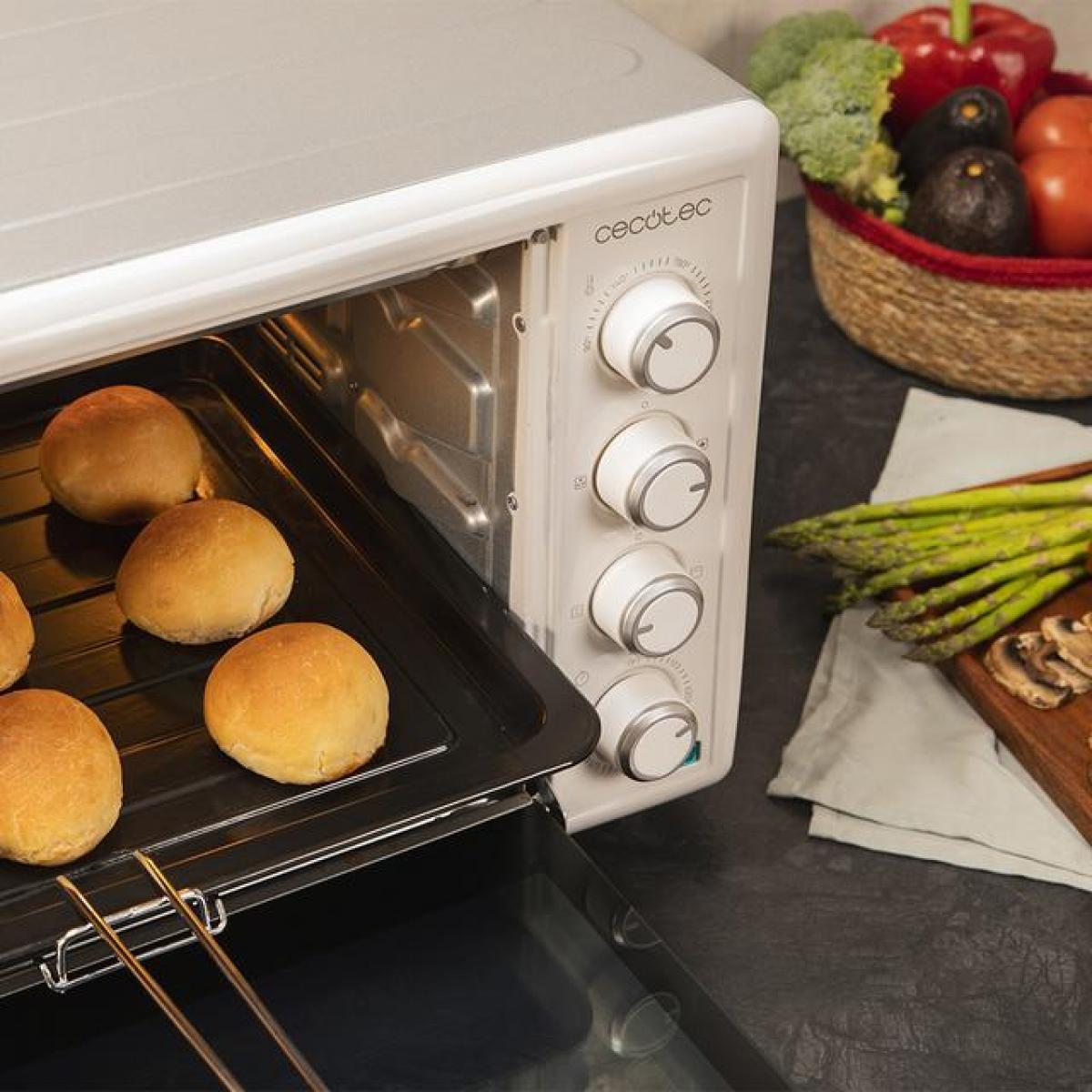 HORNO SOBREMESA CECOTEC 03821 BAKE&TOAST 6090 WHITE GYRO 60L 2200W