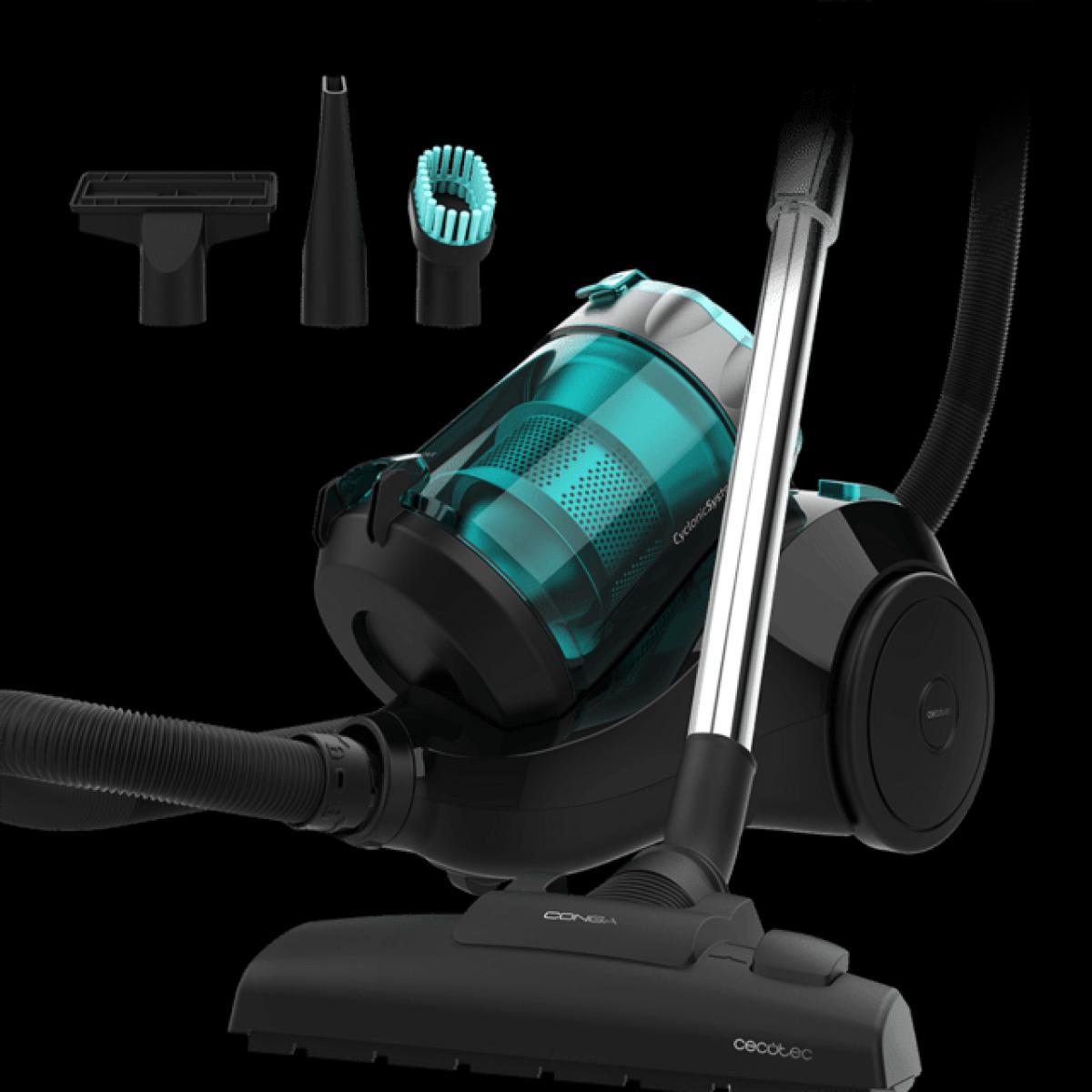 ASPIRADOR CECOTEC 08590 CONGA ROCKSTAR MULTICYCLONIC COMPACT PLUS 800W S-BOLSA