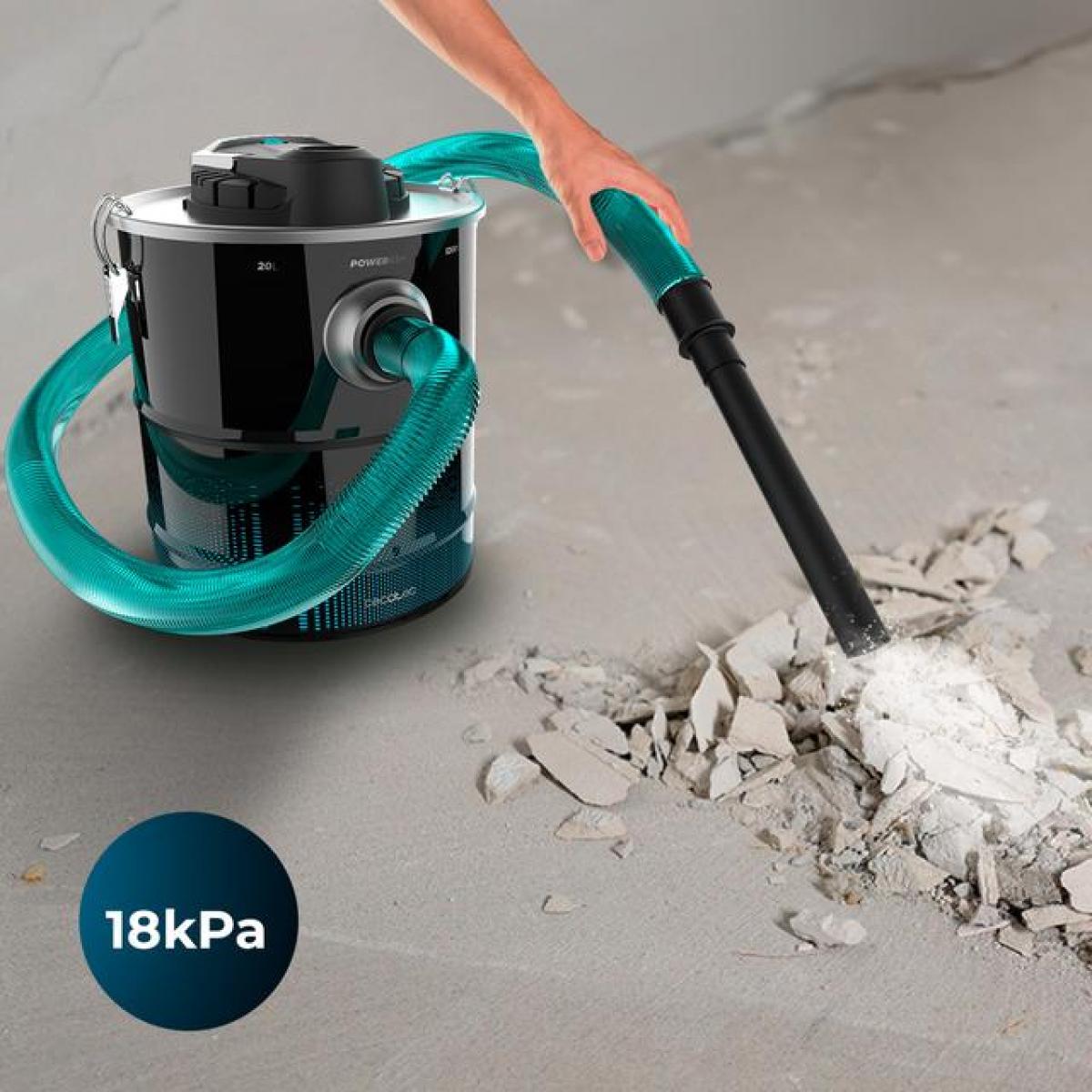 ASPIRADOR CENIZAS CECOTEC 08120 CONGA ASH 4000 ADVANCE 1200W 20L