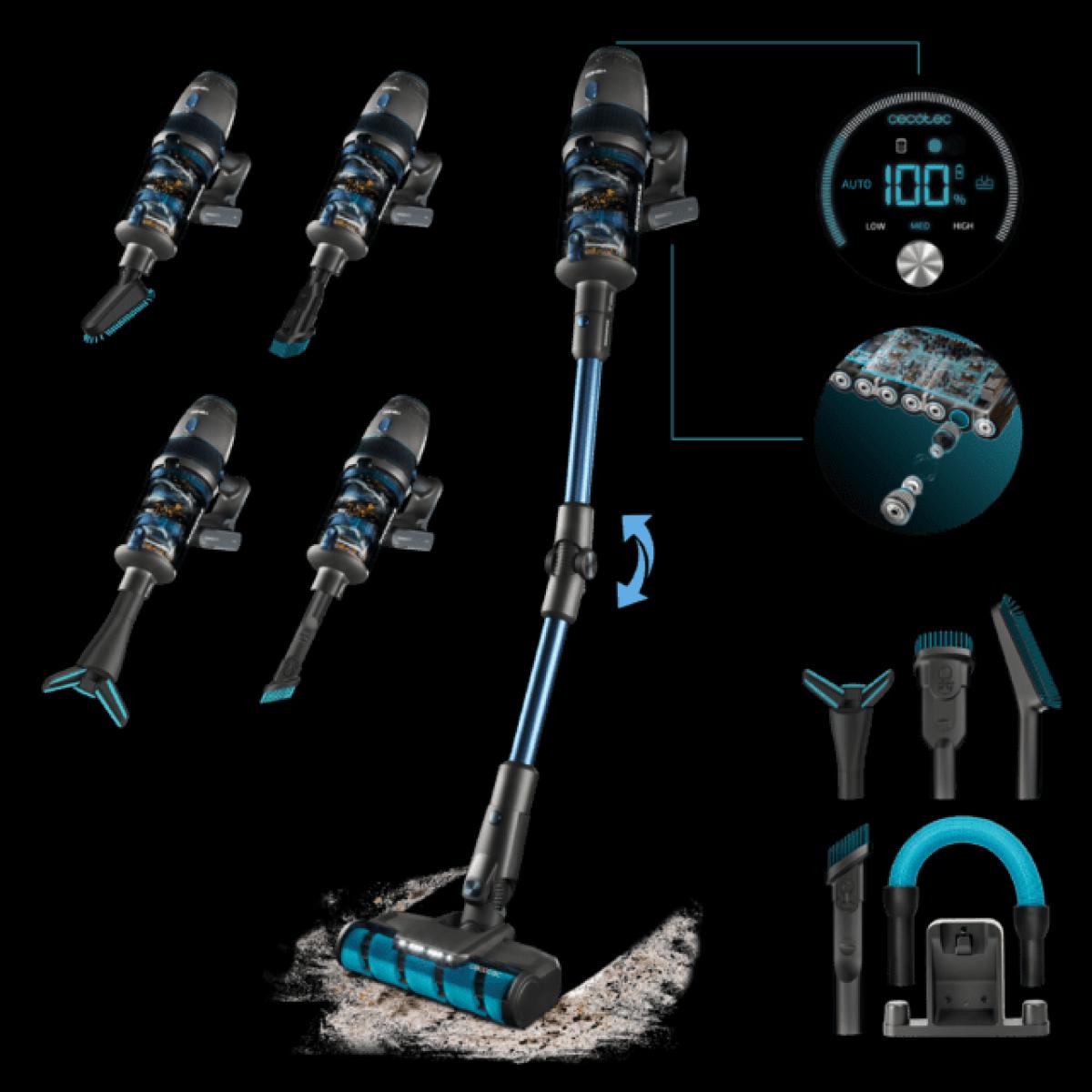 ESCOBA CECOTEC 04465 CONGA ROCKSTAR 11500 ODYSSEY ERGOFLEX 850W AUT.90MIN