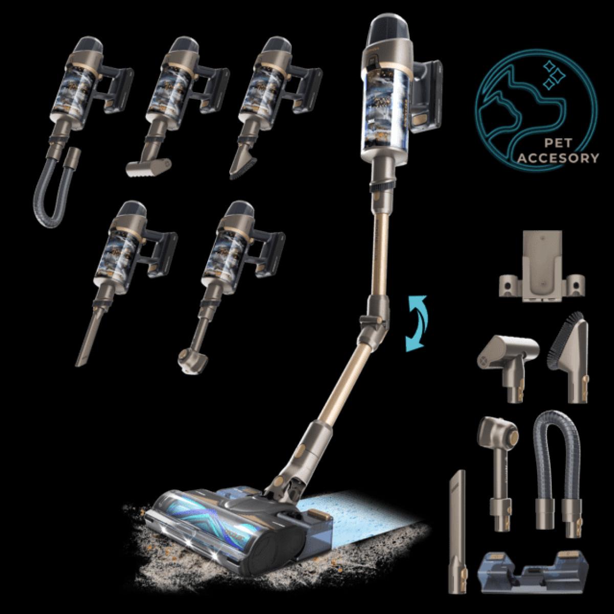 ESCOBA CECOTEC 00666 CONGA ROCKSTAR 12500 STELLAR AQUAPET FLEX 700W AUT.100MIN
