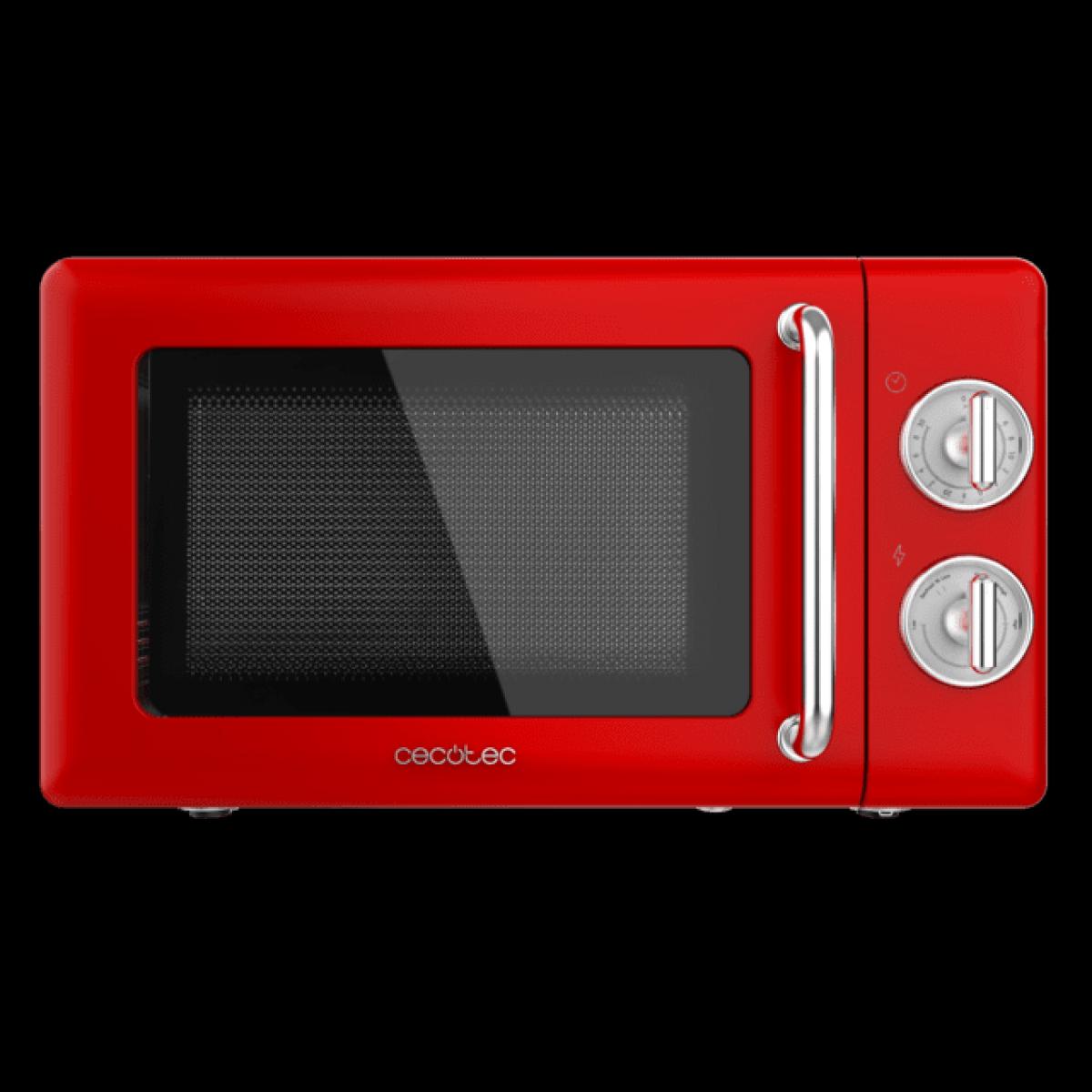 MICROONDAS CECOTEC 01705 PROCLEAN 3010 20L 700W S-GRILL RETRO RED