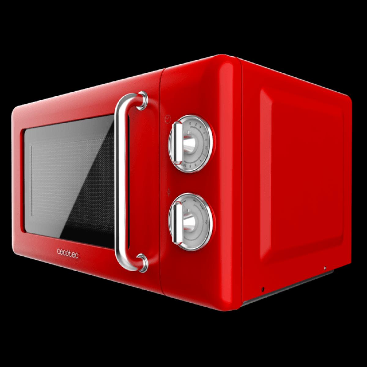 MICROONDAS CECOTEC 01705 PROCLEAN 3010 20L 700W S-GRILL RETRO RED