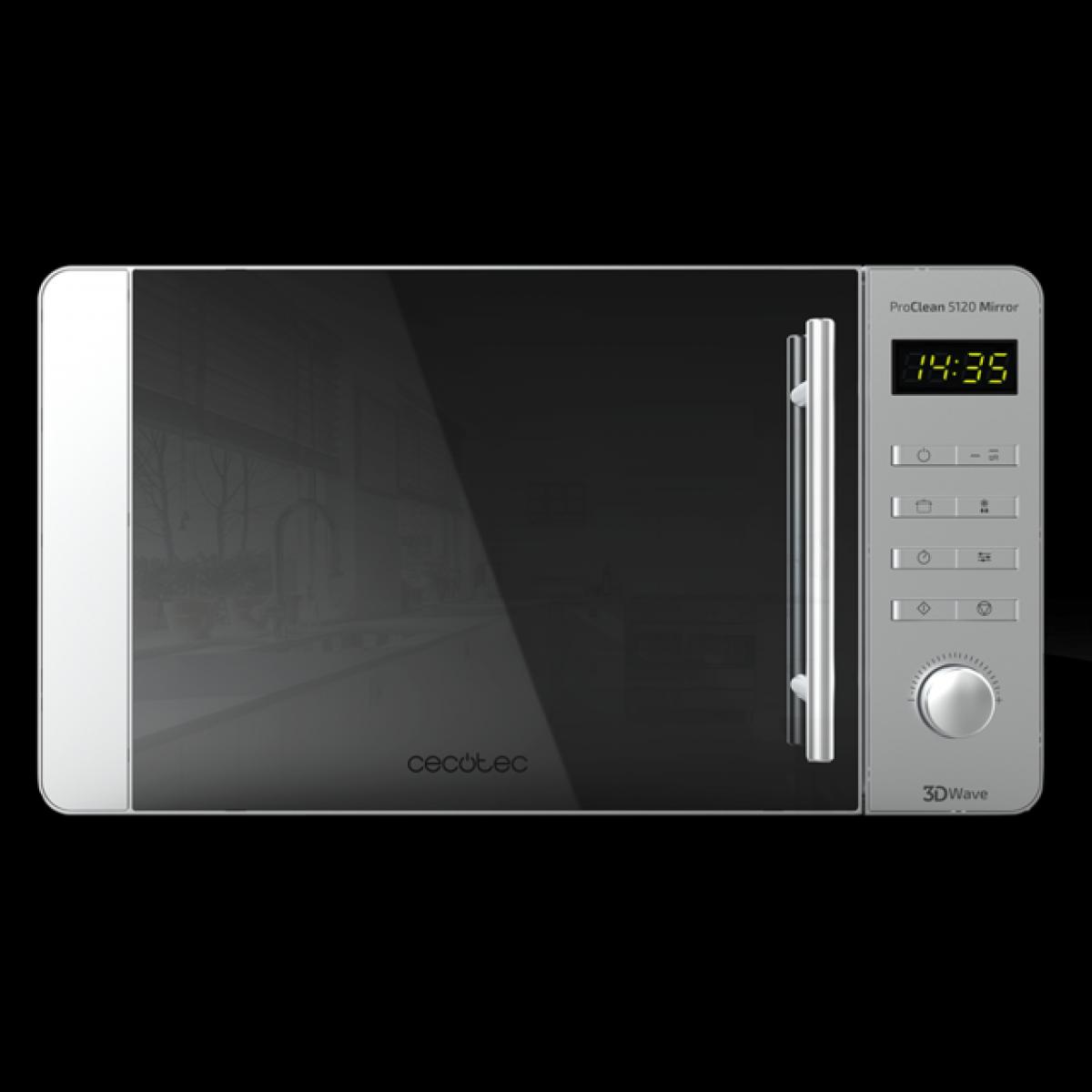 MICROONDAS LIBRE INS CECOTEC 01533 PROCLEAN 5120 MIRROR 20L C-GRILL INOX