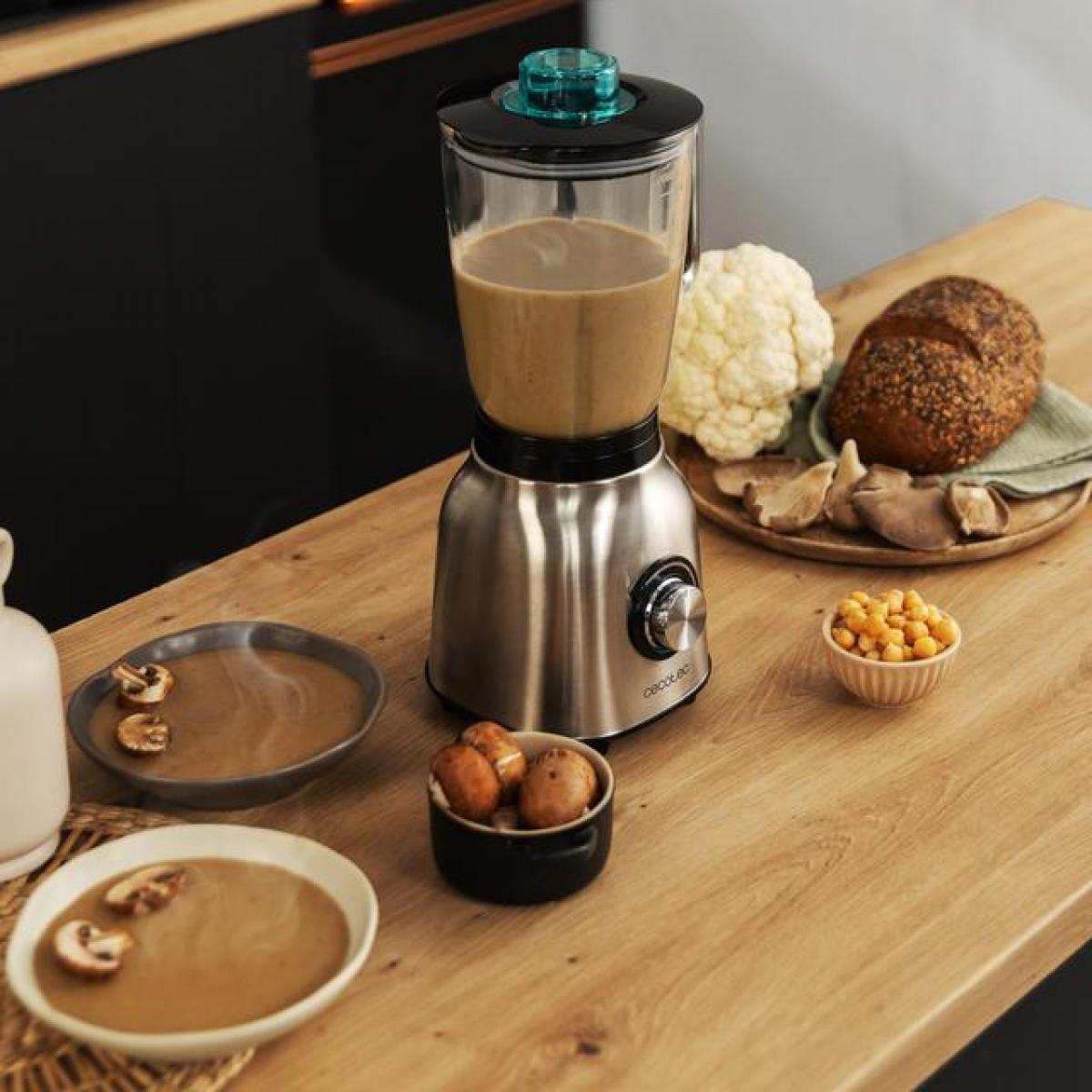 BATIDORA VASO CECOTEC 04382 POWER BLACK TITANIUM 1800MAX 1800W INOX