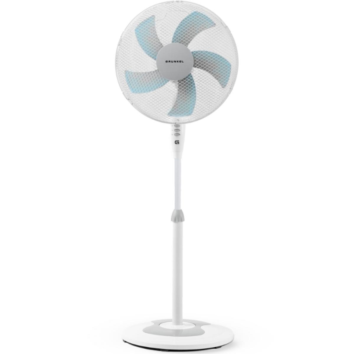 VENTILADOR PIE GRUNKEL FAN-165R 40CM 50W 5 ASPAS B.REDONDA BCO
